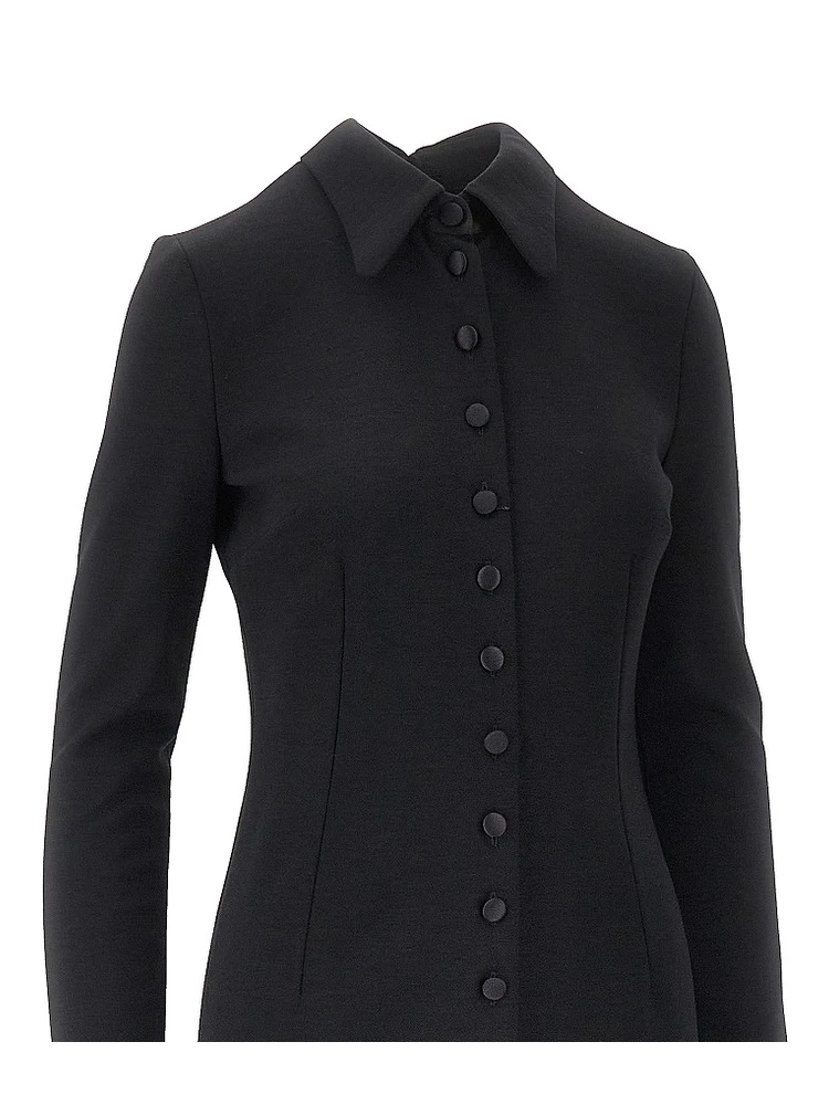 Wool-blend jersey midi dress alternative