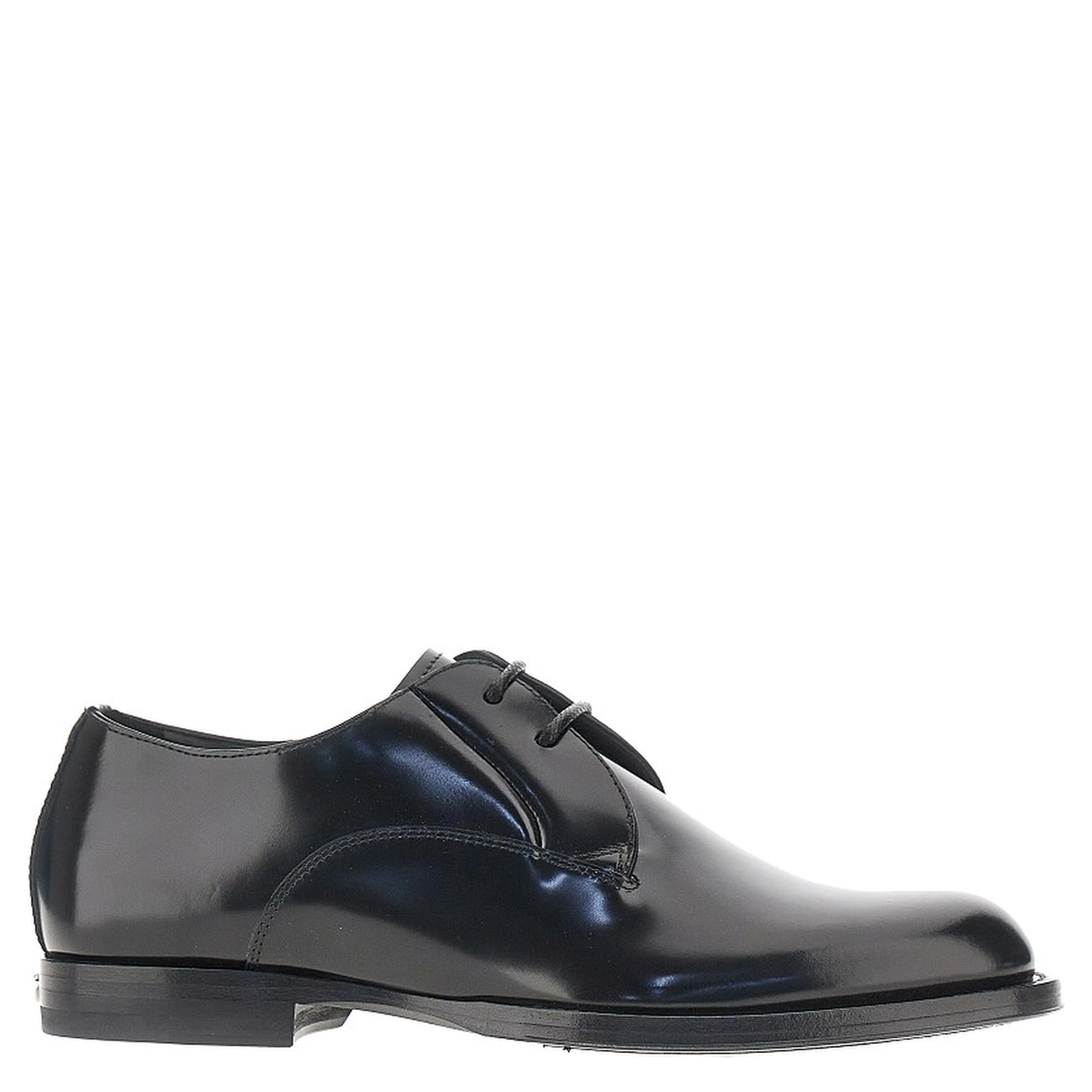 Spazzolato leather laced shoes