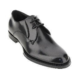 Spazzolato leather laced shoes