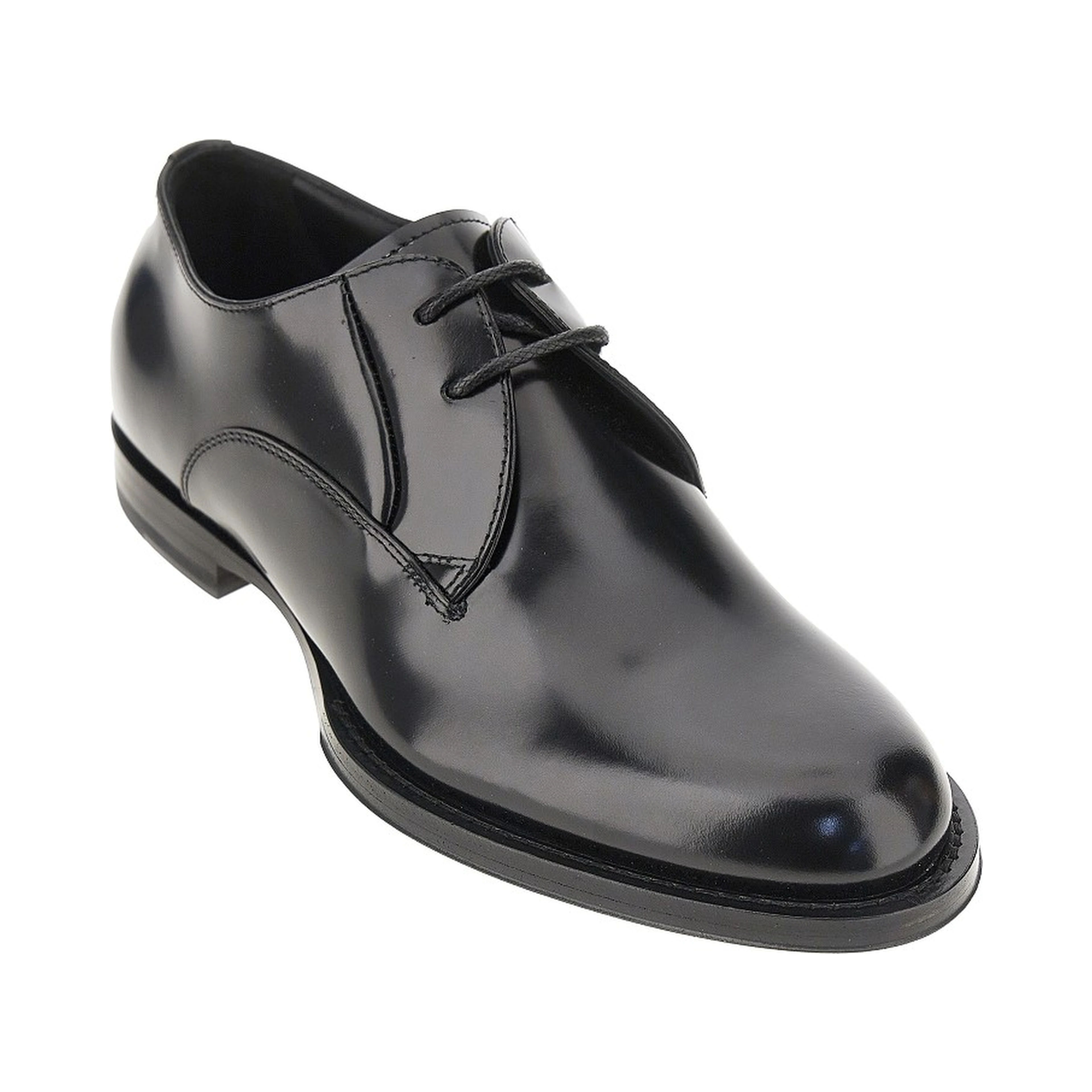 Spazzolato leather laced shoes