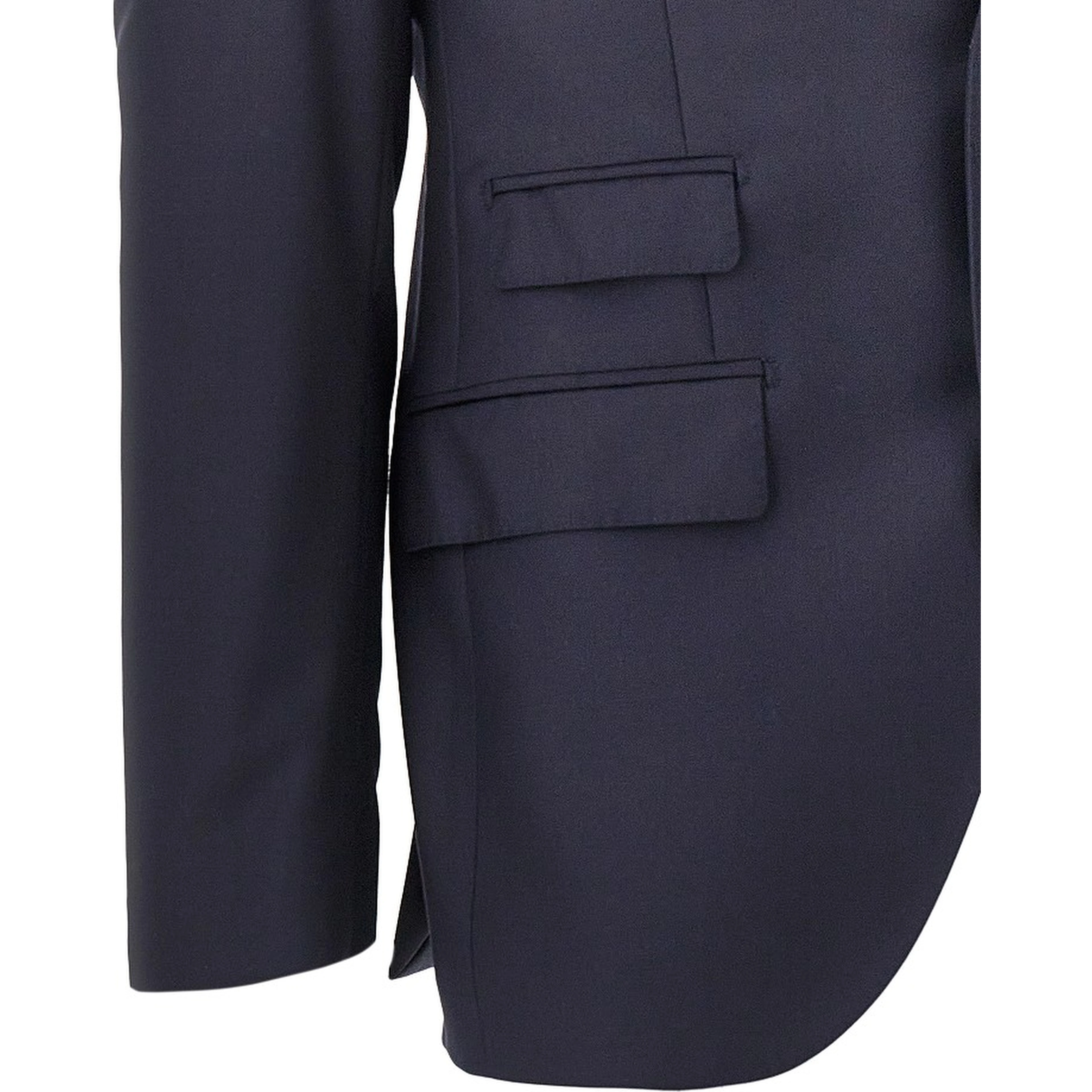 Super 110's wool single-breasted jacket