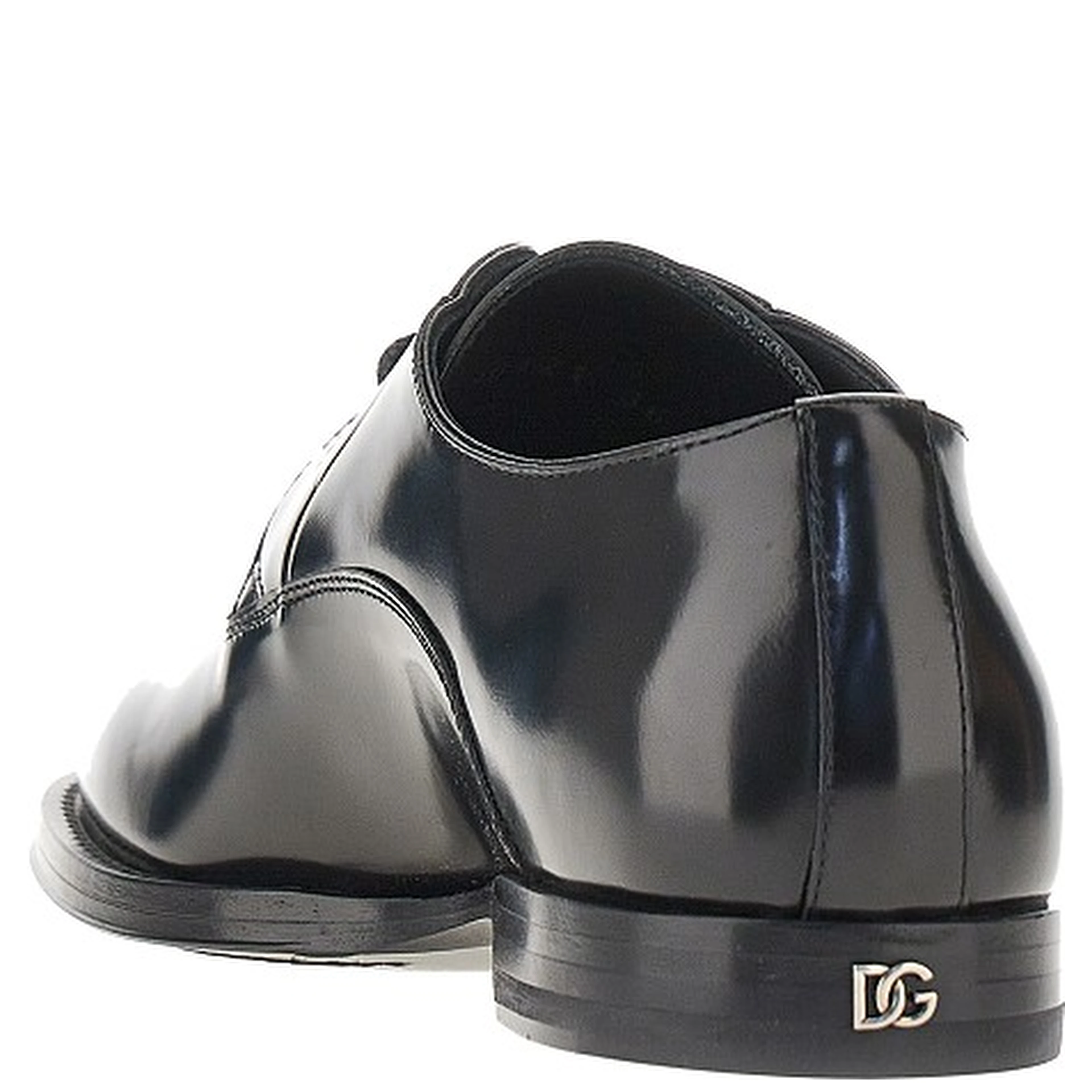 Spazzolato leather laced shoes
