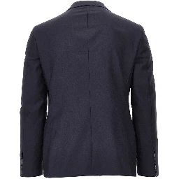 Super 110's wool single-breasted jacket