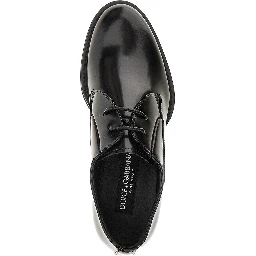 Spazzolato leather laced shoes