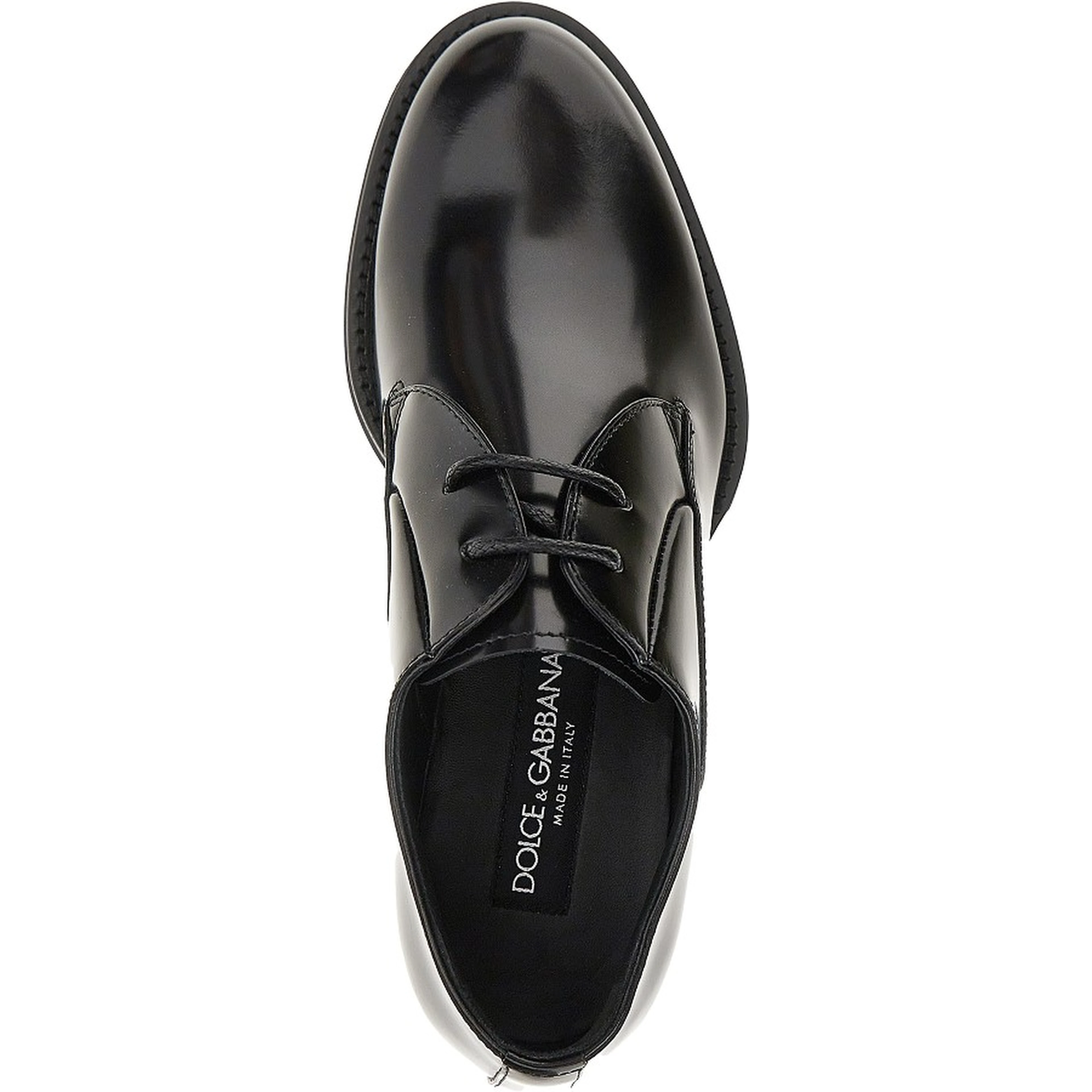 Spazzolato leather laced shoes
