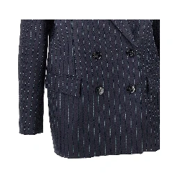 'Move' pinstriped wool jacket