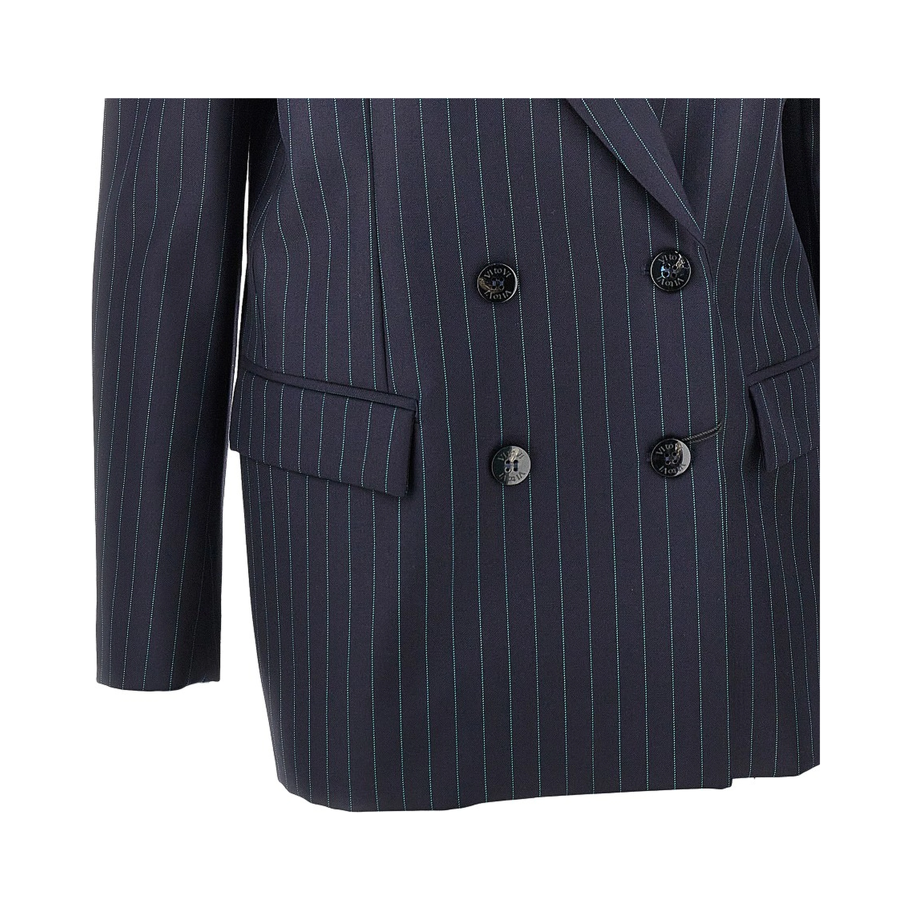 'Move' pinstriped wool jacket
