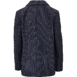 'Move' pinstriped wool jacket