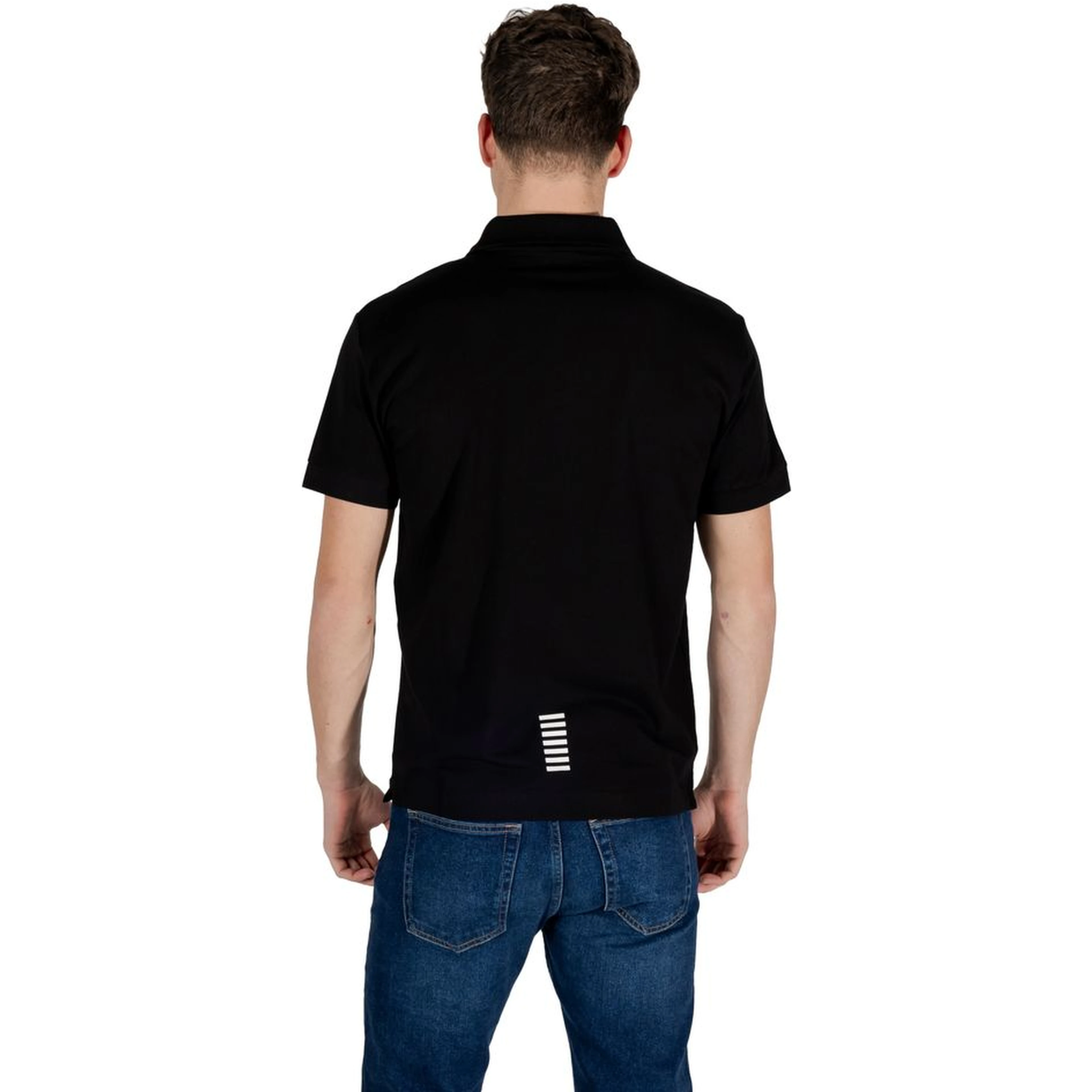 Black Cotton Polo Shirt