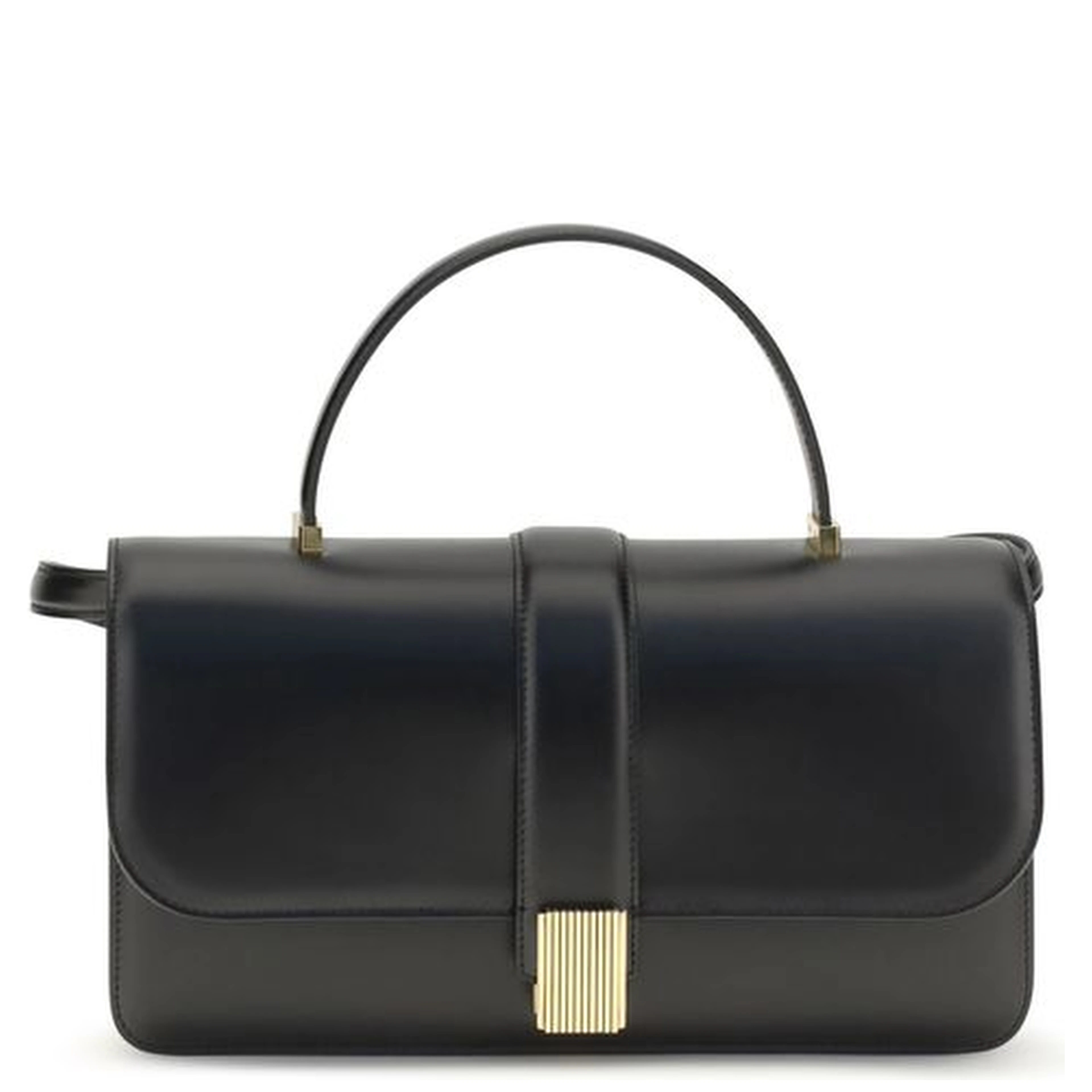 Black Calf Leather Bos Taurus Handbag