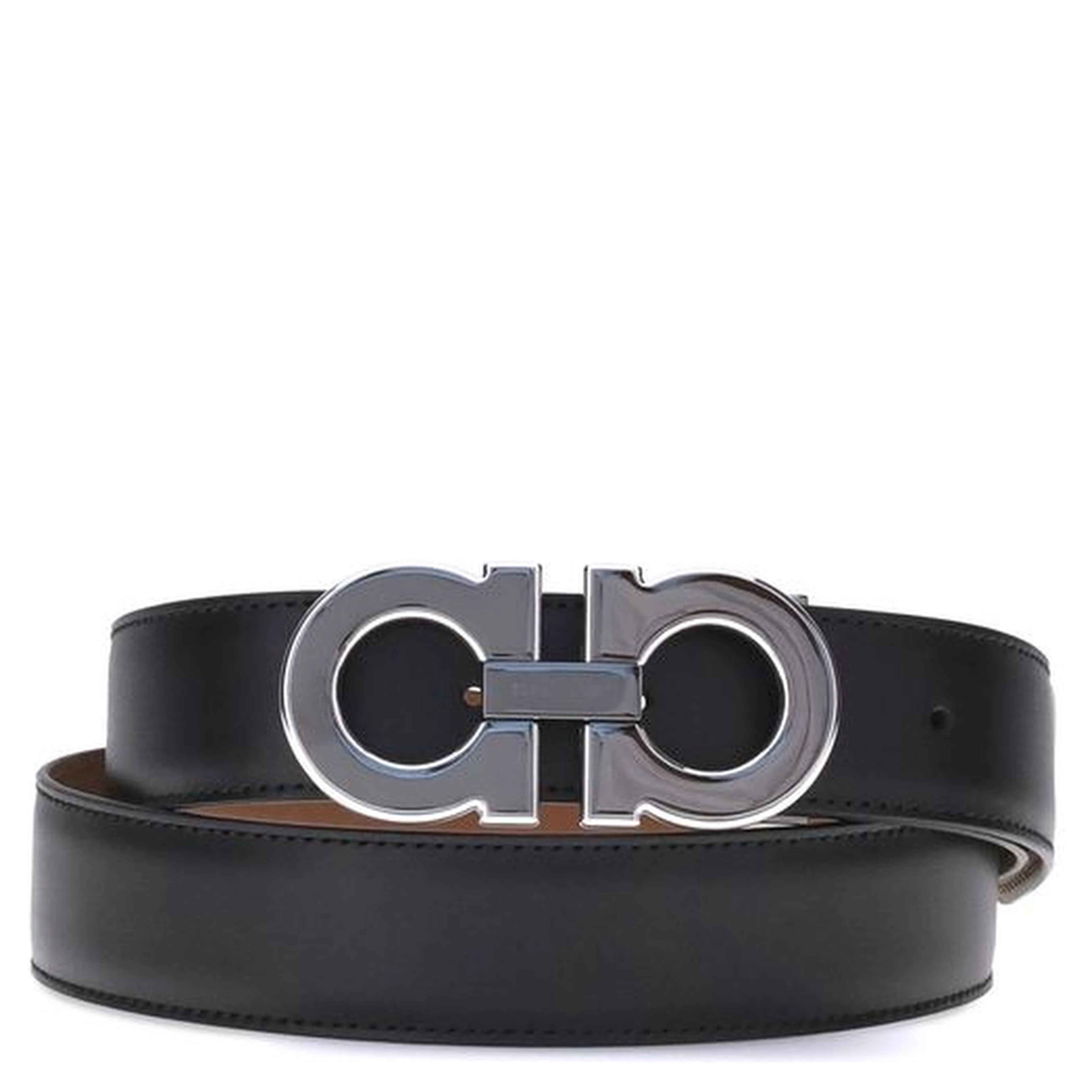 Black Calf Leather Bos Taurus Regular Belt