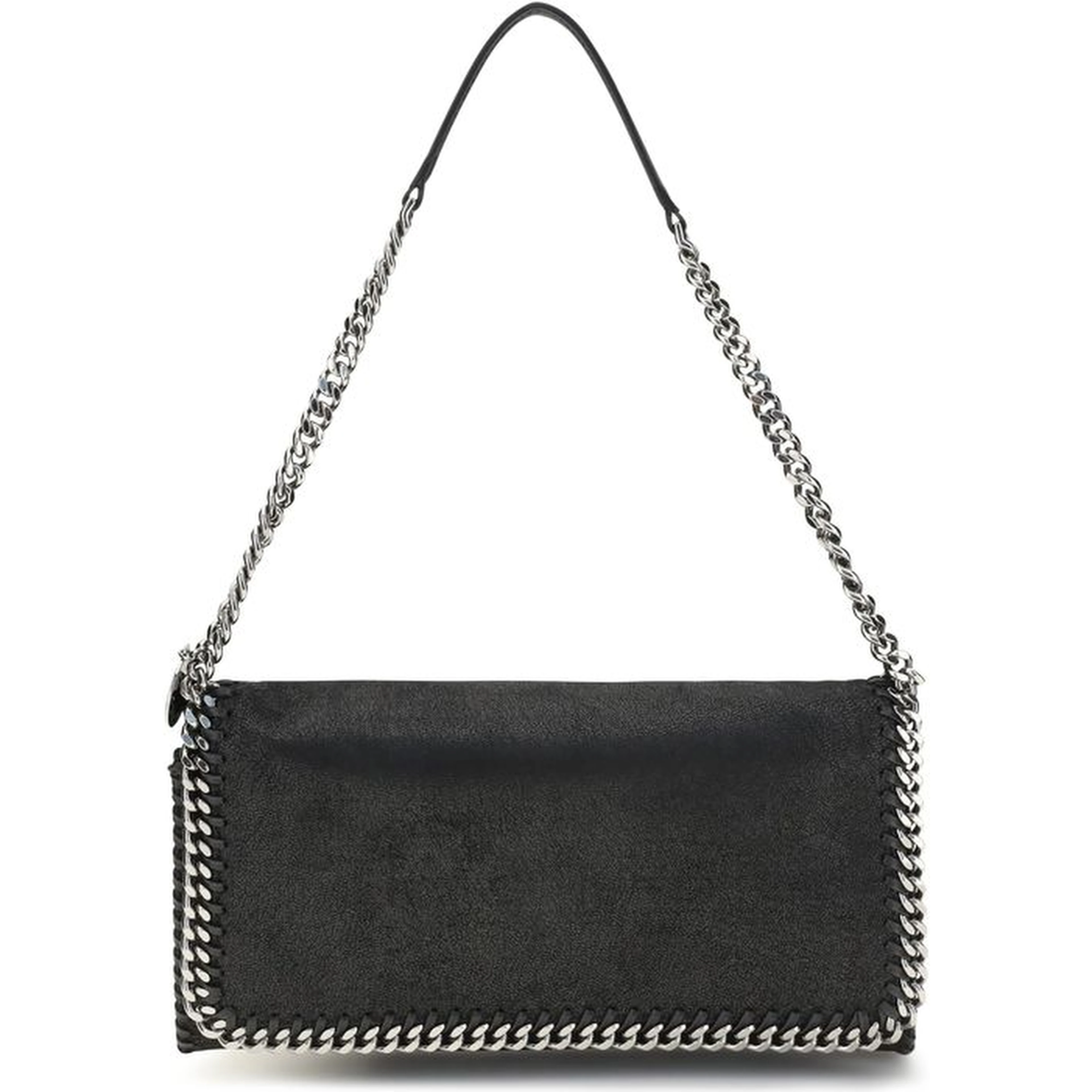 Black Polyester Shoulder Bag