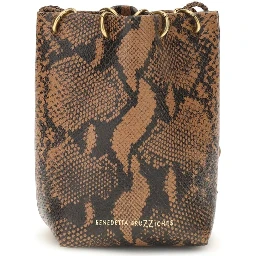 Brown Calf Leather Bos Taurus Backet Bag