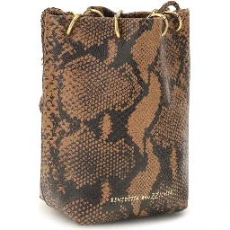 Brown Calf Leather Bos Taurus Backet Bag