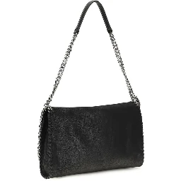 Black Polyester Shoulder Bag