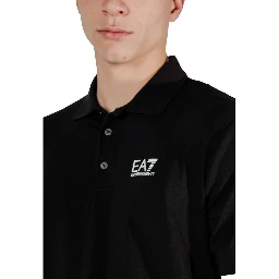 Black Cotton Polo Shirt