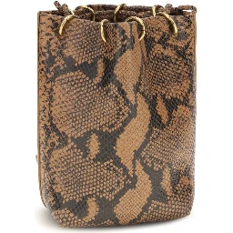 Brown Calf Leather Bos Taurus Backet Bag