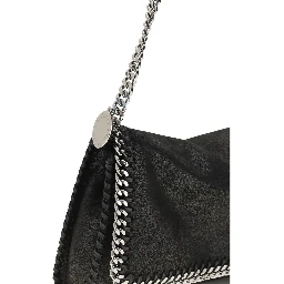 Black Polyester Shoulder Bag