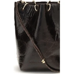 Black Calf Leather Bos Taurus Backet Bag