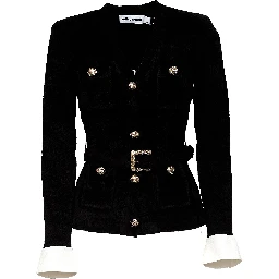 Black Chenille Knit Top