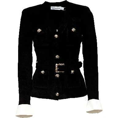 Black Chenille Knit Top