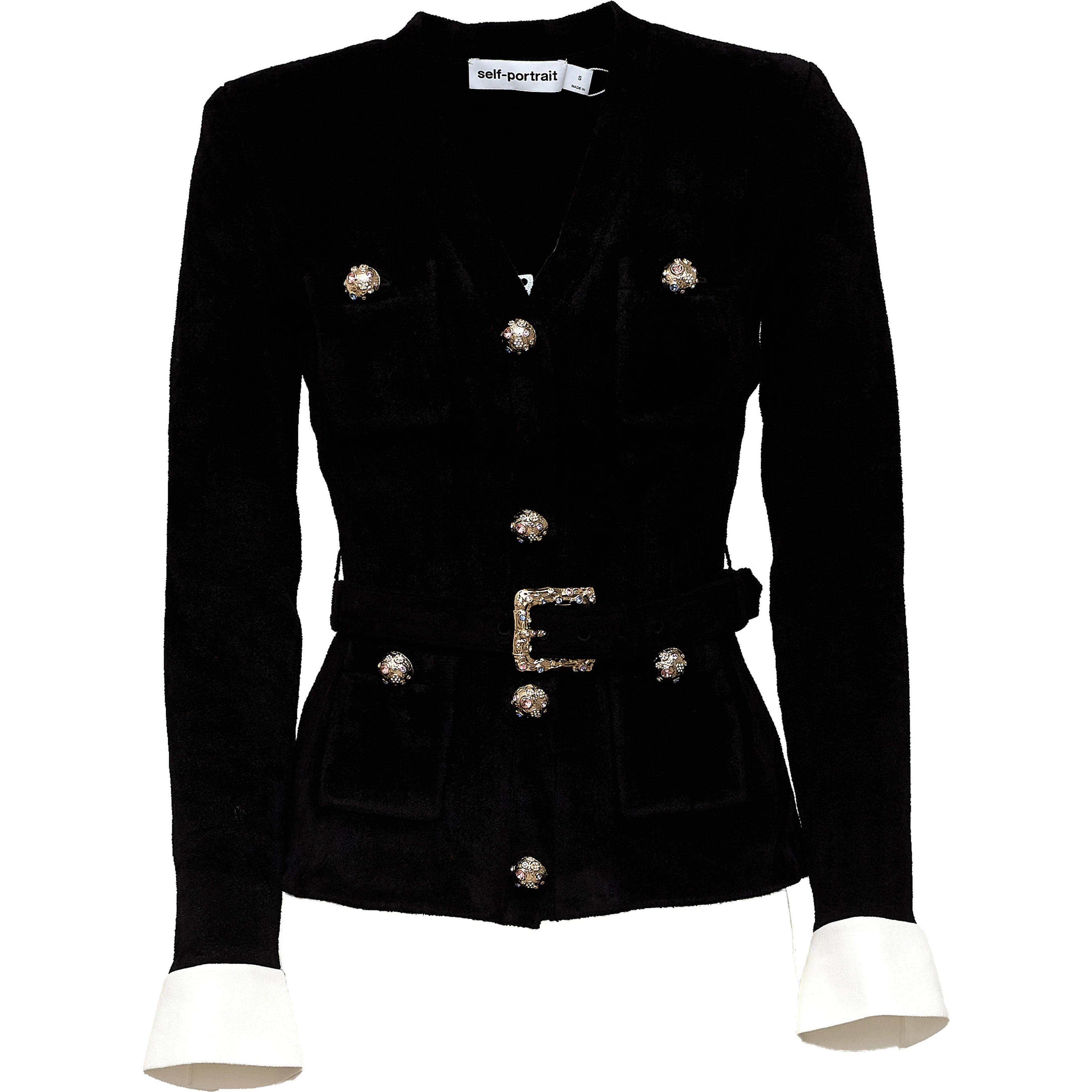 Black Chenille Knit Top