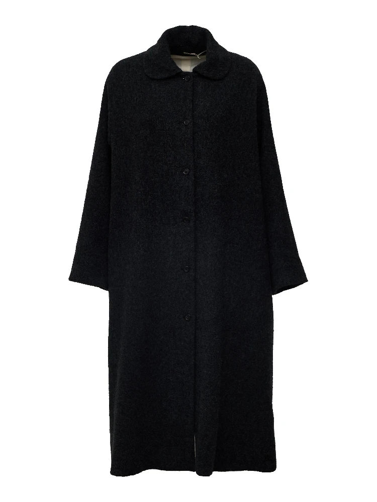 Cappotto Svasato Collo Tondo