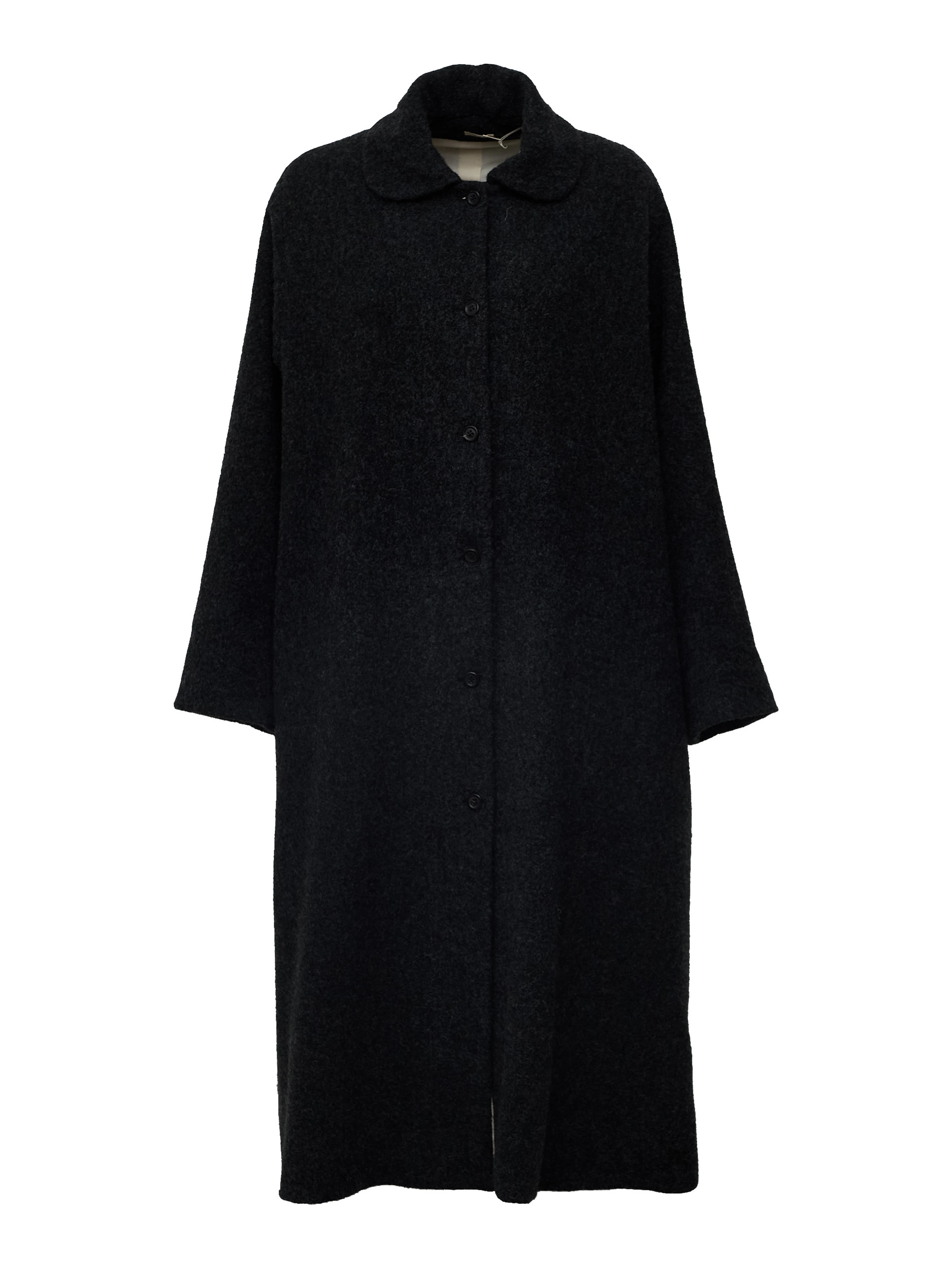 Cappotto Svasato Collo Tondo