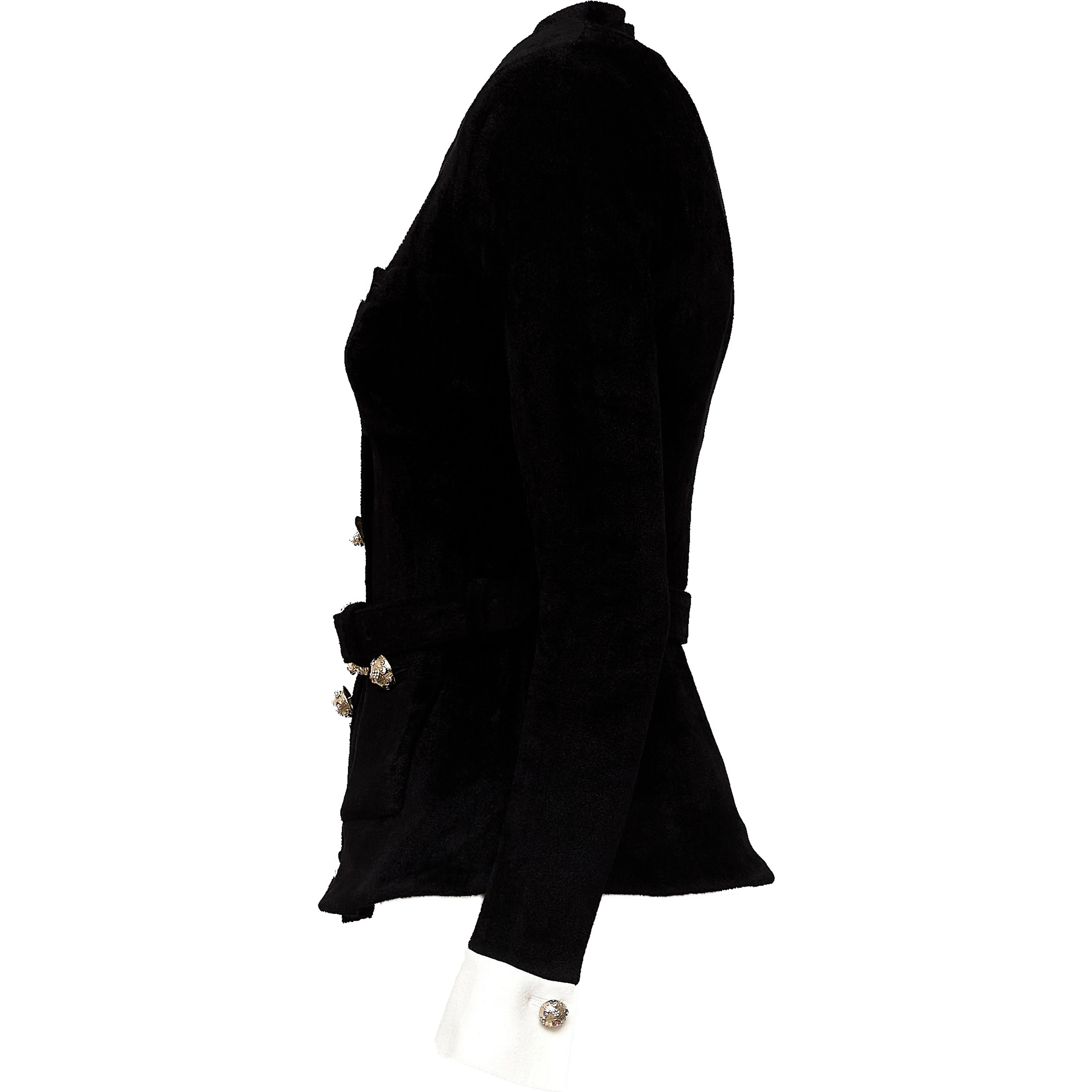Black Chenille Knit Top