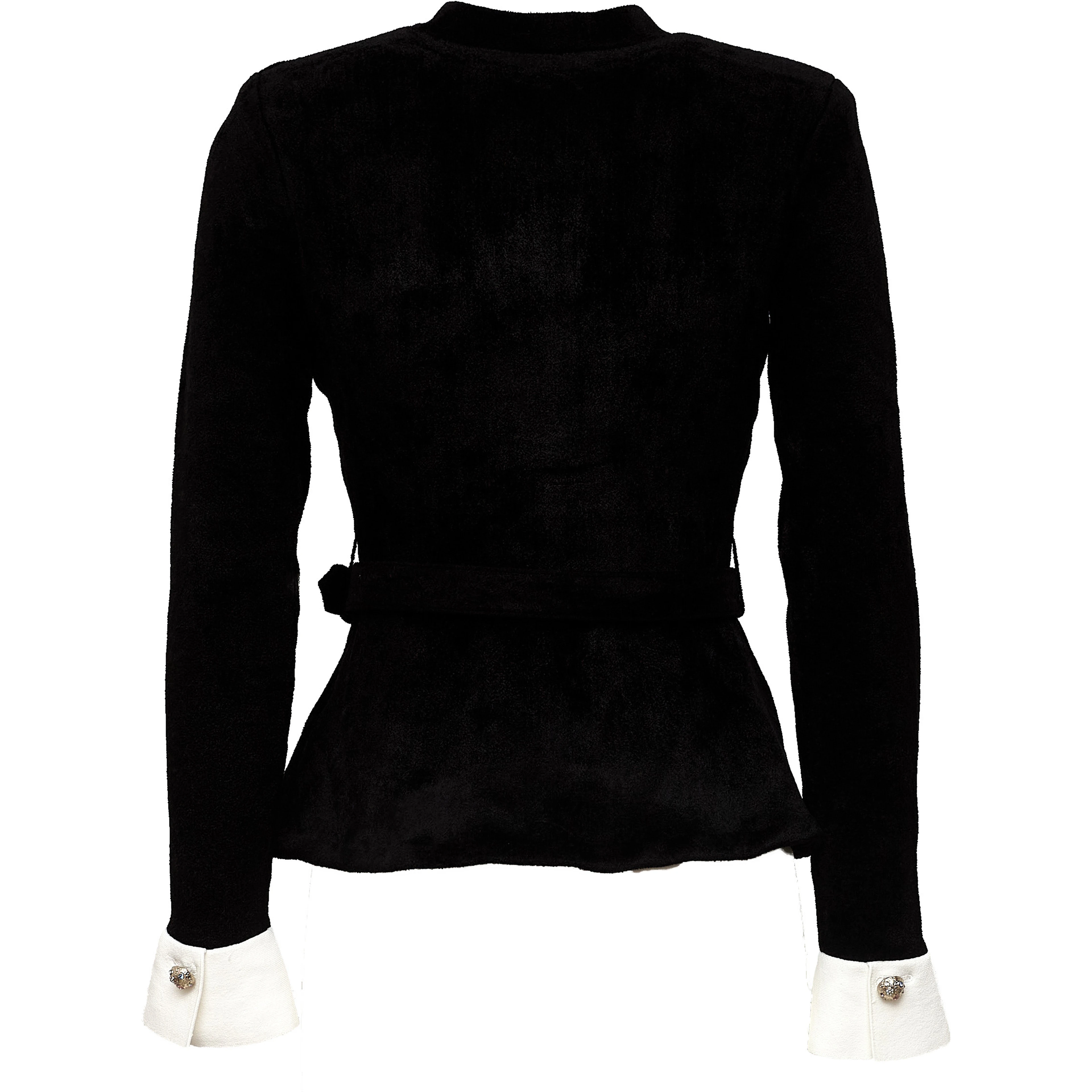 Black Chenille Knit Top