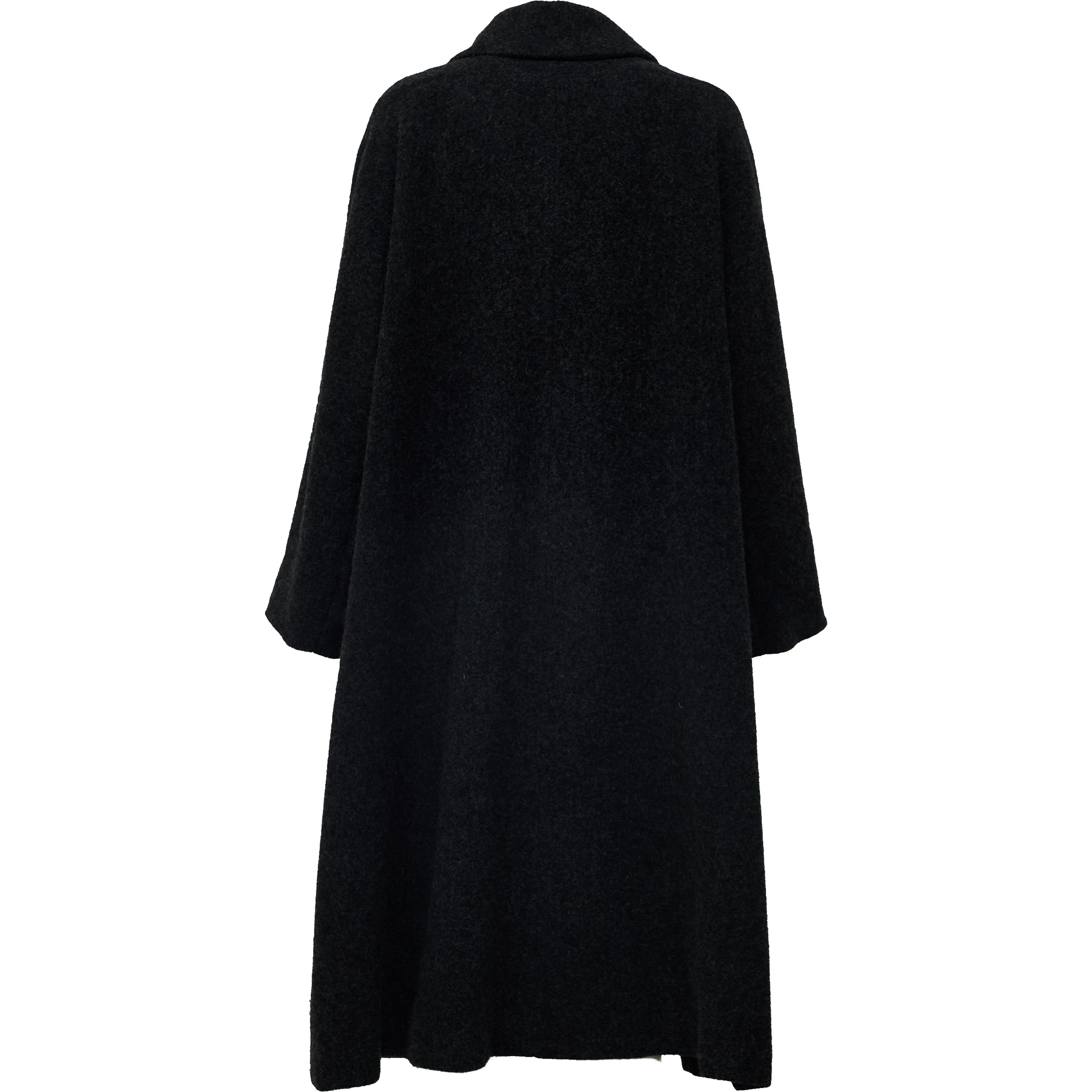 Cappotto Svasato Collo Tondo