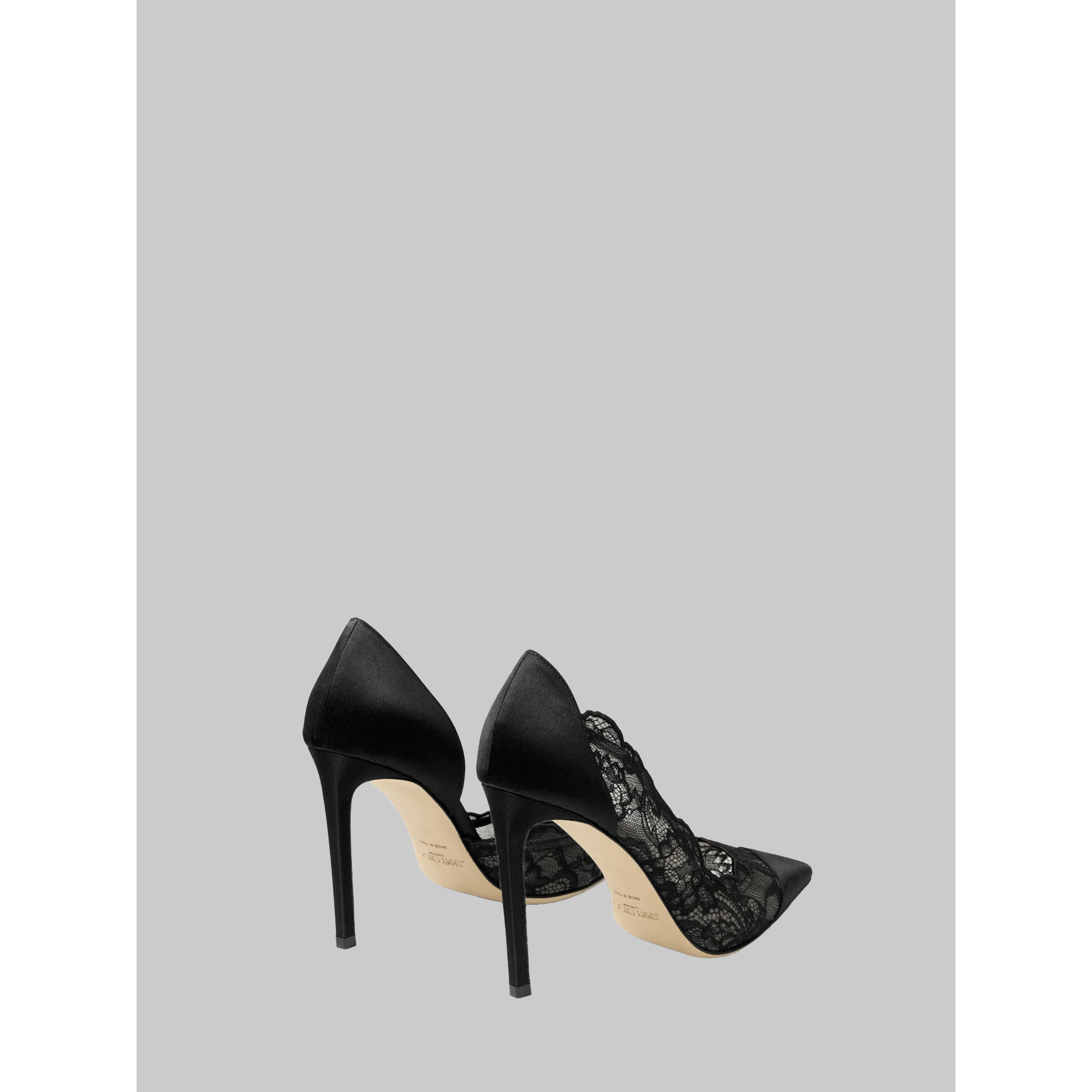 Brigitte 100 pumps in lace and satin