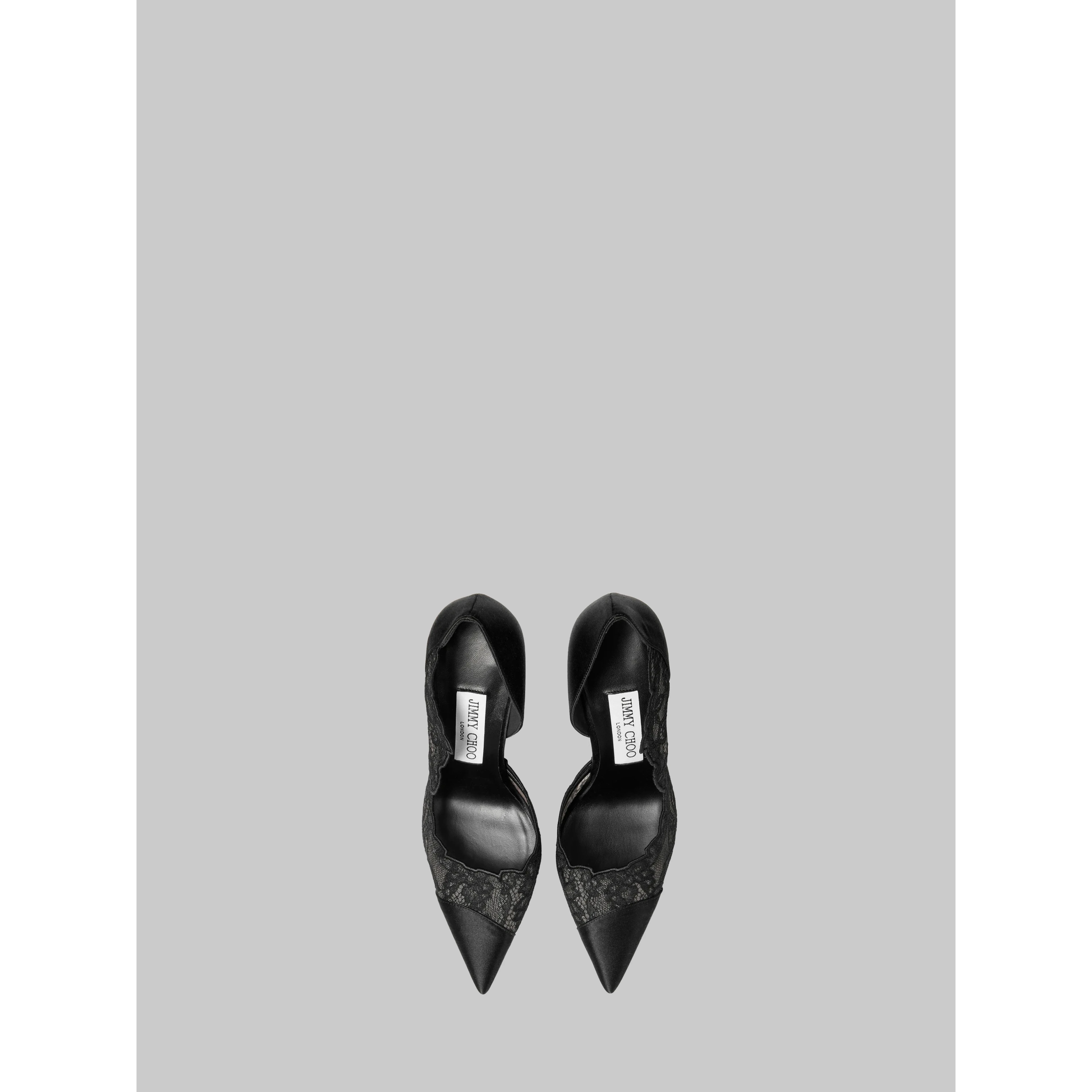 Brigitte 100 pumps in lace and satin