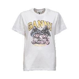 Basic Cotton Relaxed T-Shirt Teddy Mushrooms