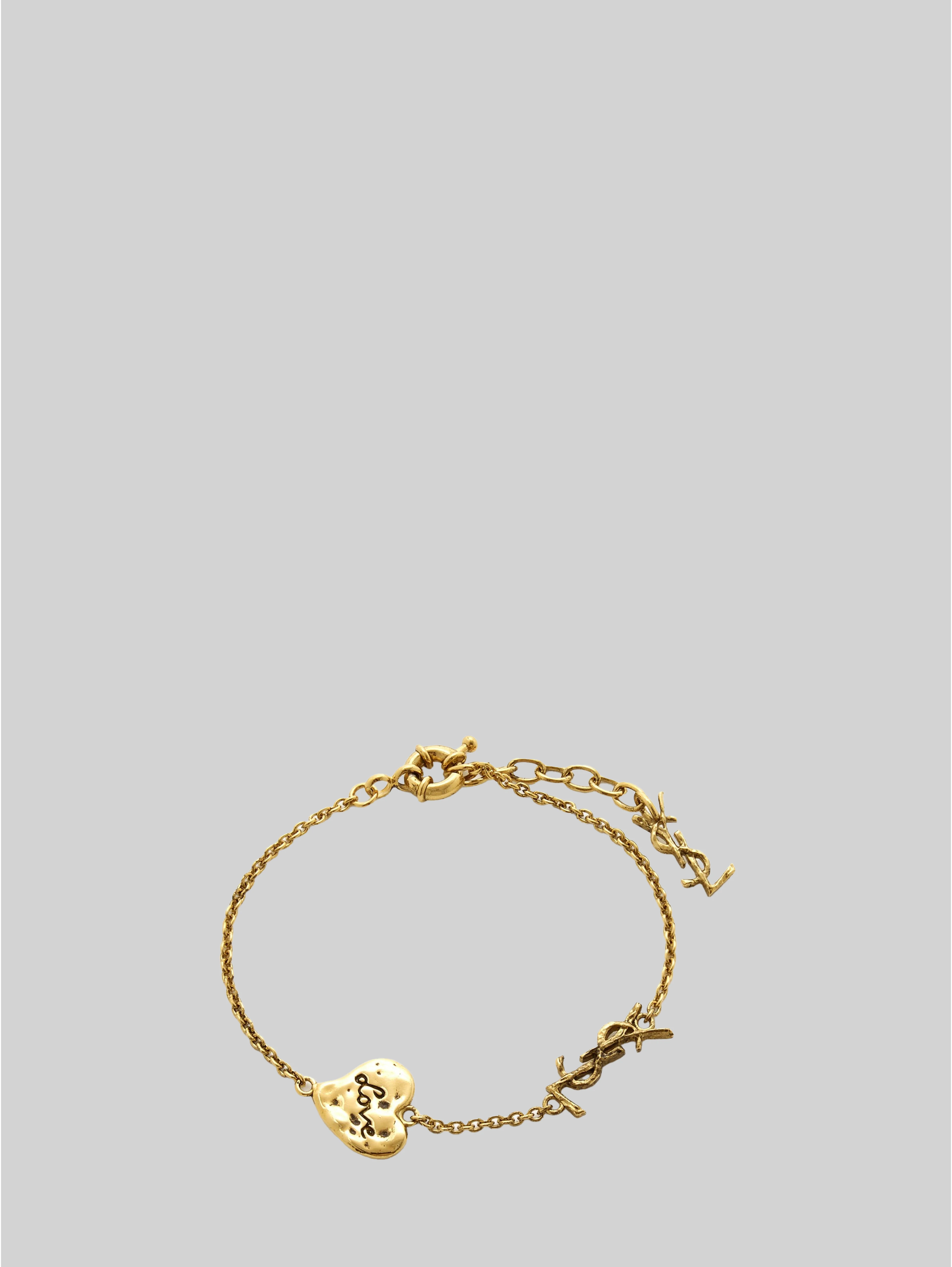 Cassandre heart bracelet in brass
