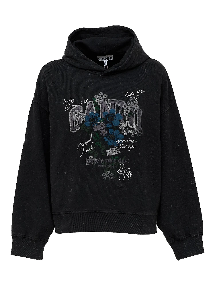 Isoli Cropped Hoodie Vintage Wash