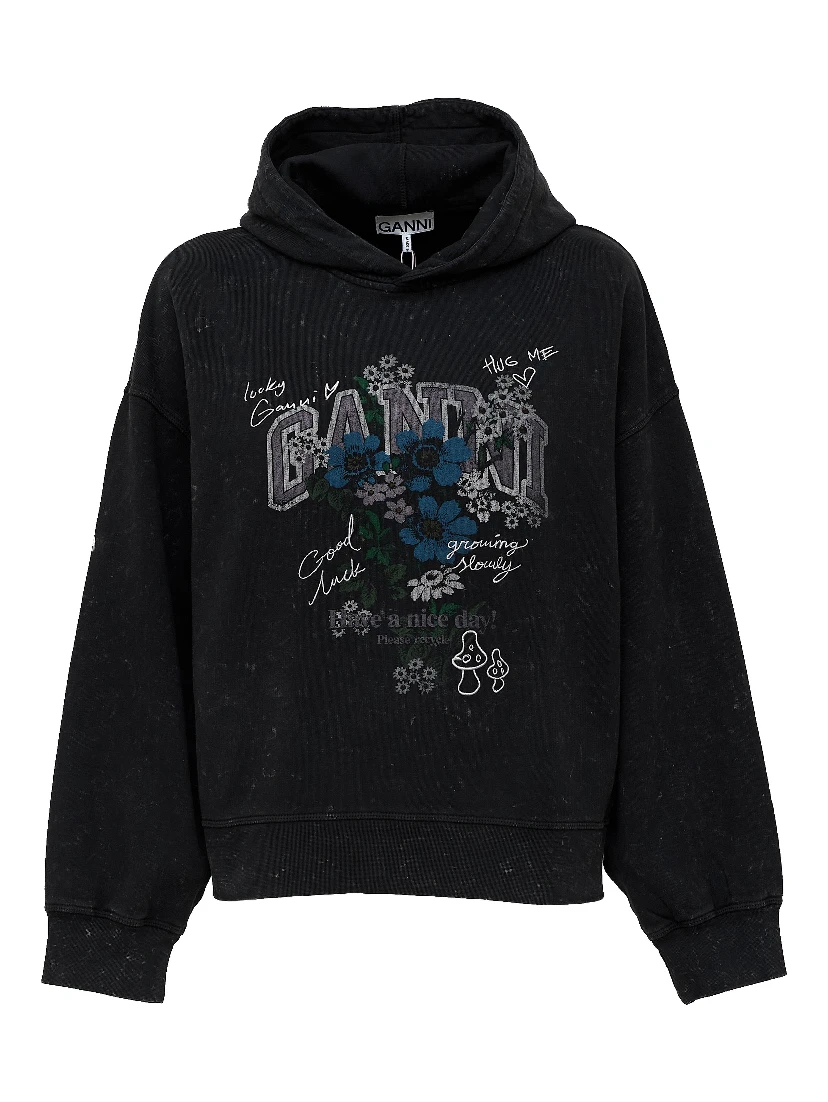 Isoli Cropped Hoodie Vintage Wash