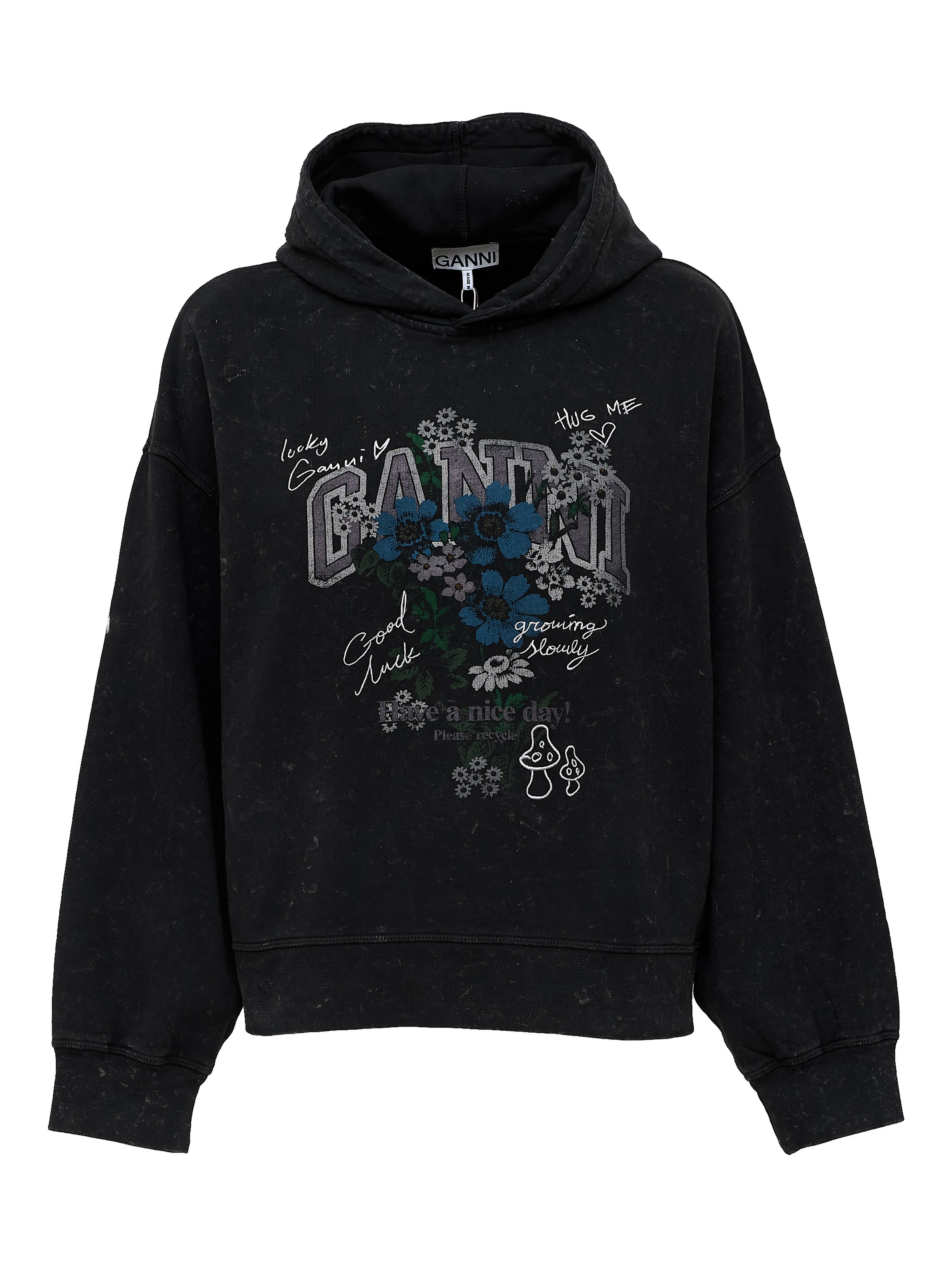 Isoli Cropped Hoodie Vintage Wash