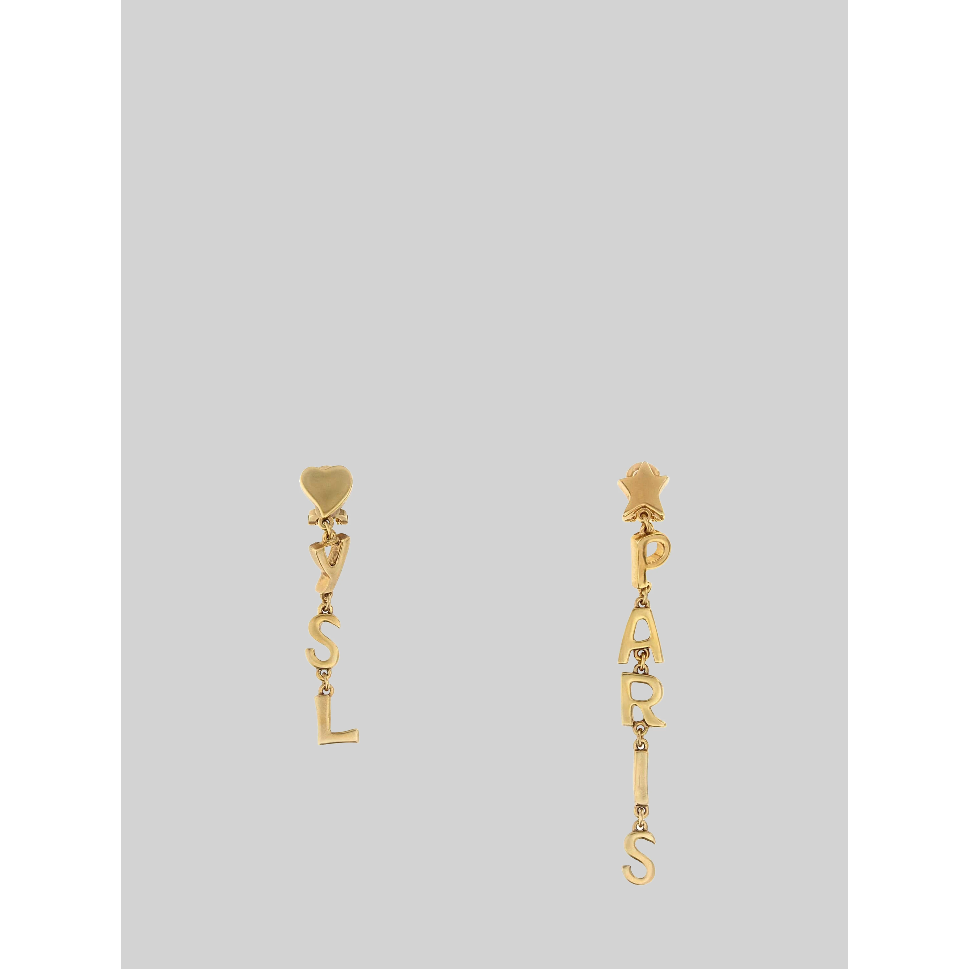 YSL Paris drop earrings in metal
