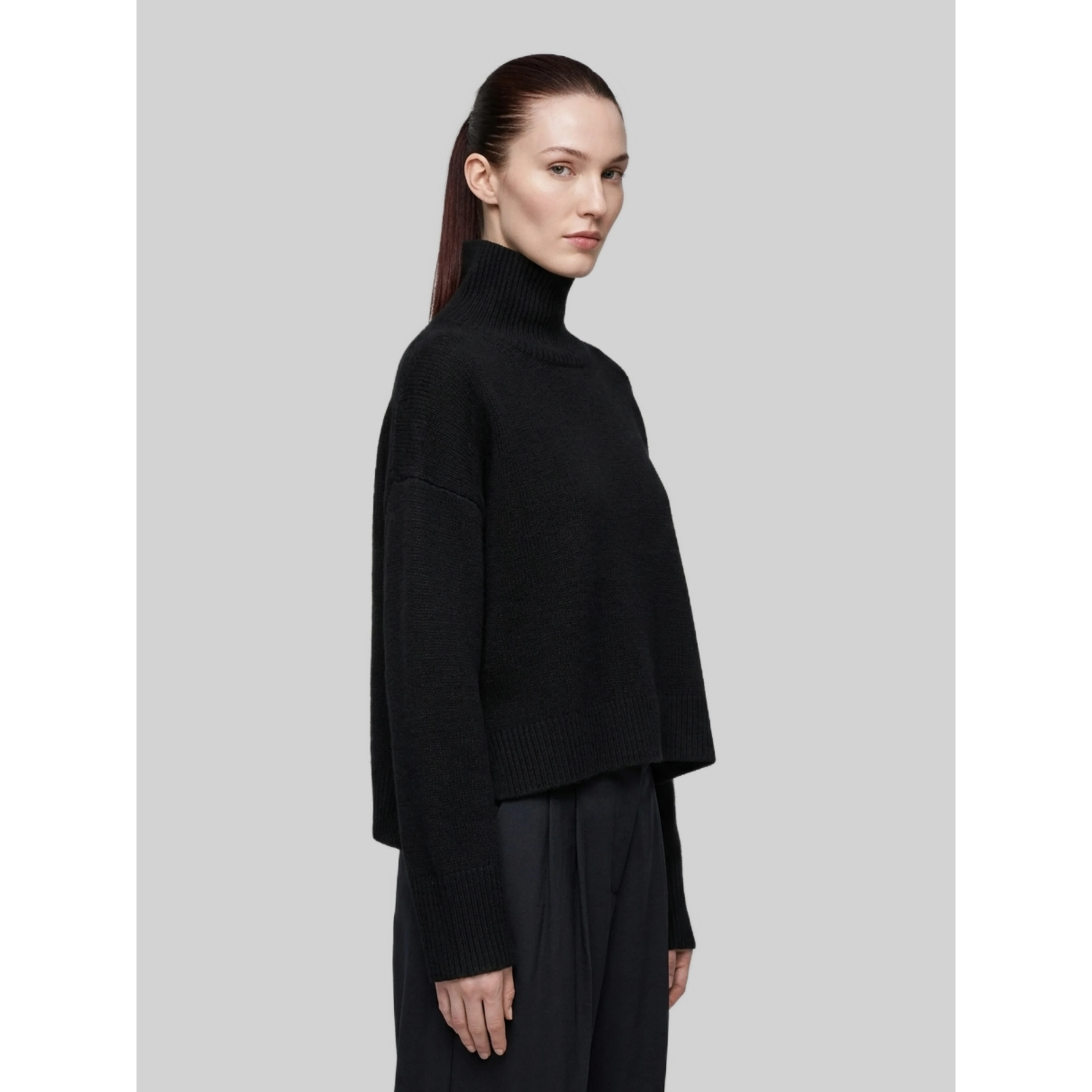 Black Jonah turtleneck sweater