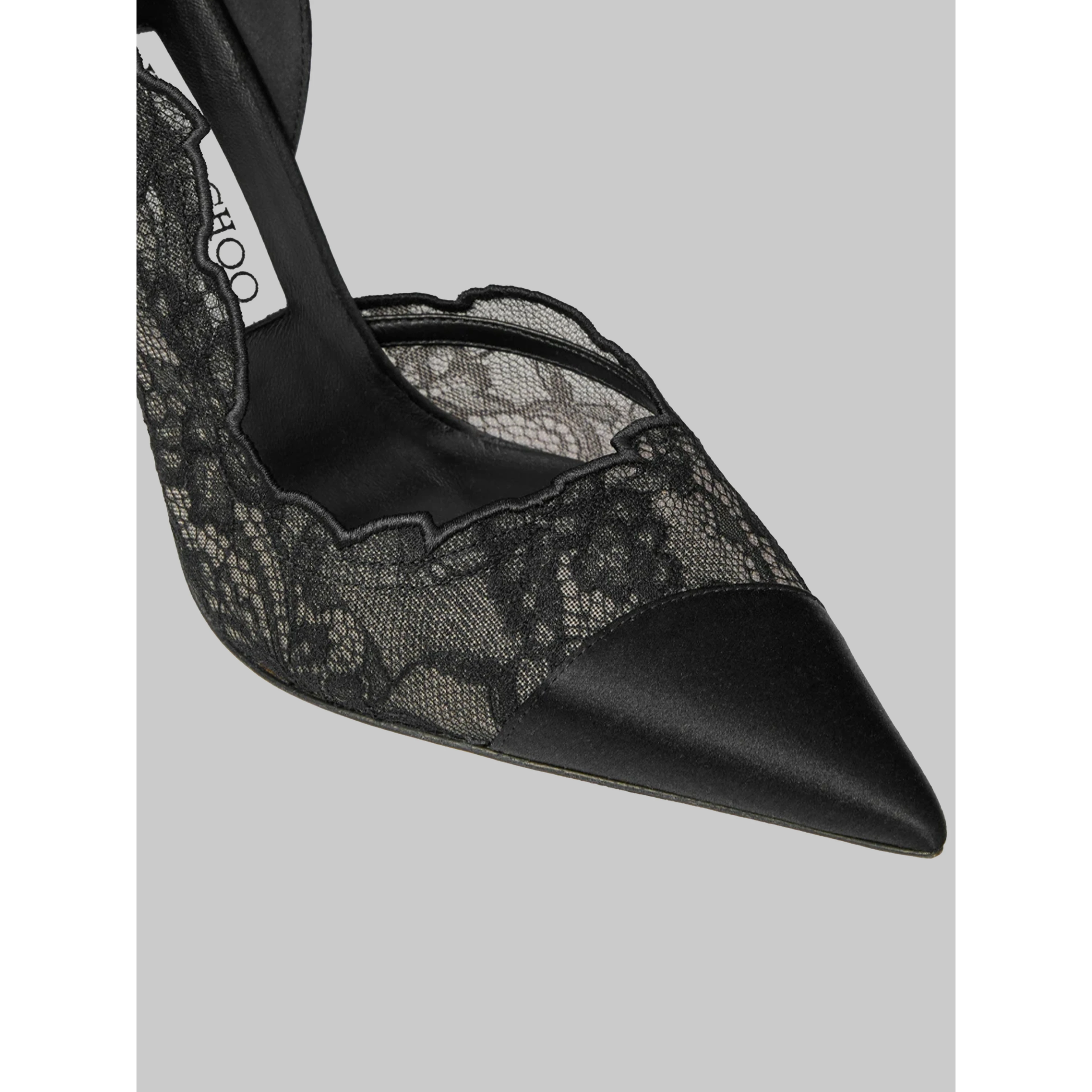 Brigitte 100 pumps in lace and satin