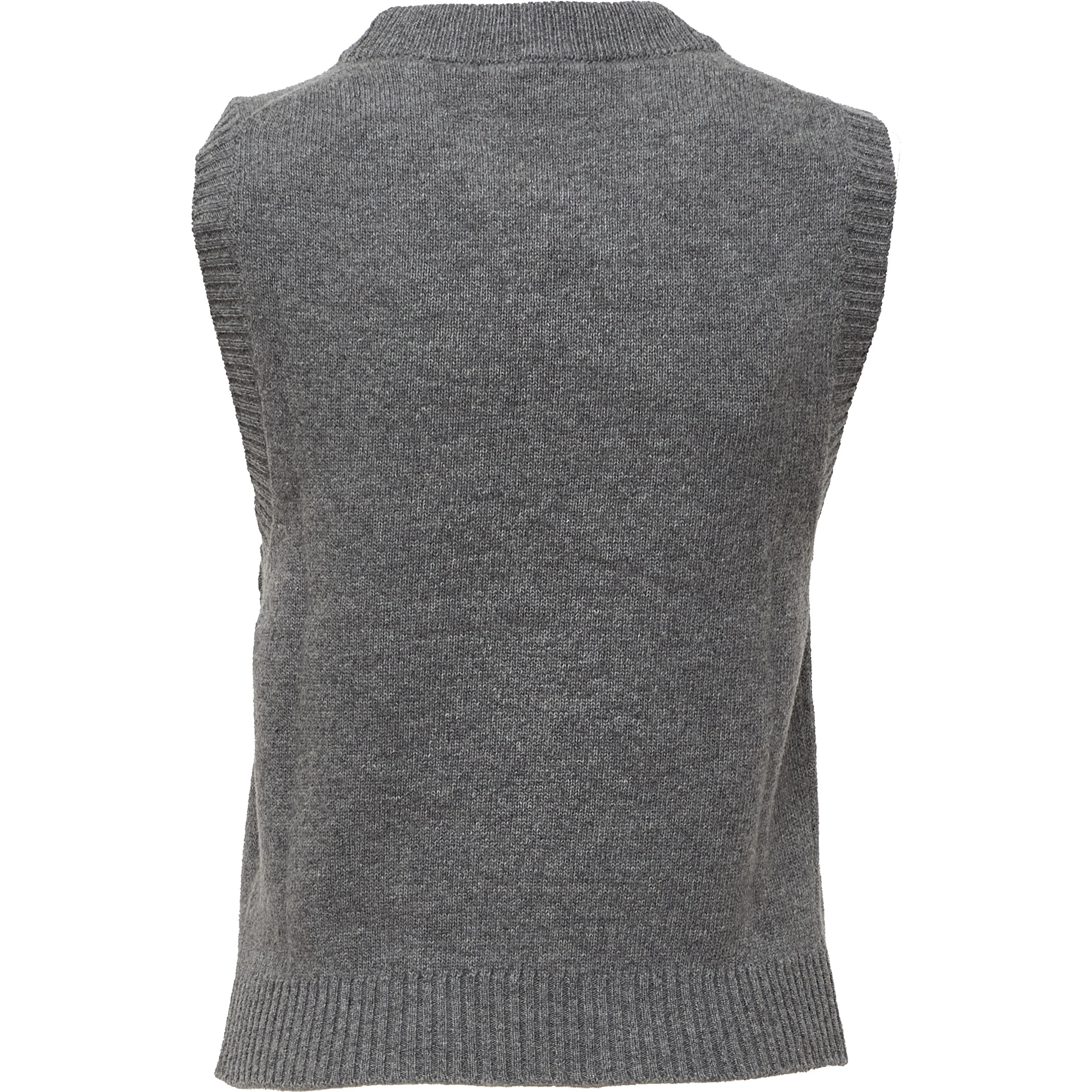 Graphic Wool Vest Flowers