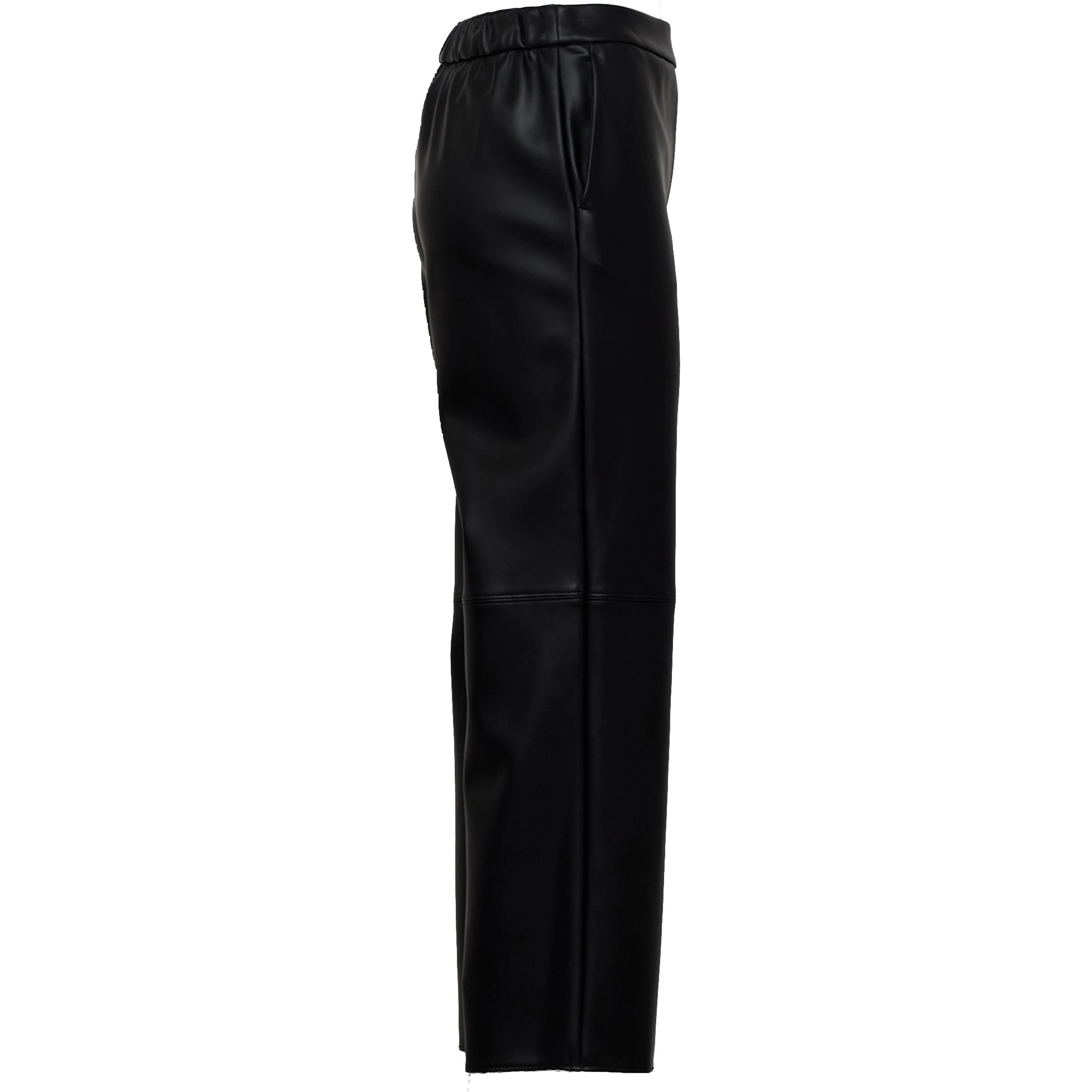 Pantaloni Amati In Jersey Effetto Pelle
