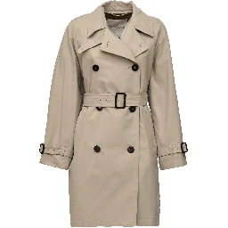 Trench Radioso In Gabardina Antigoccia