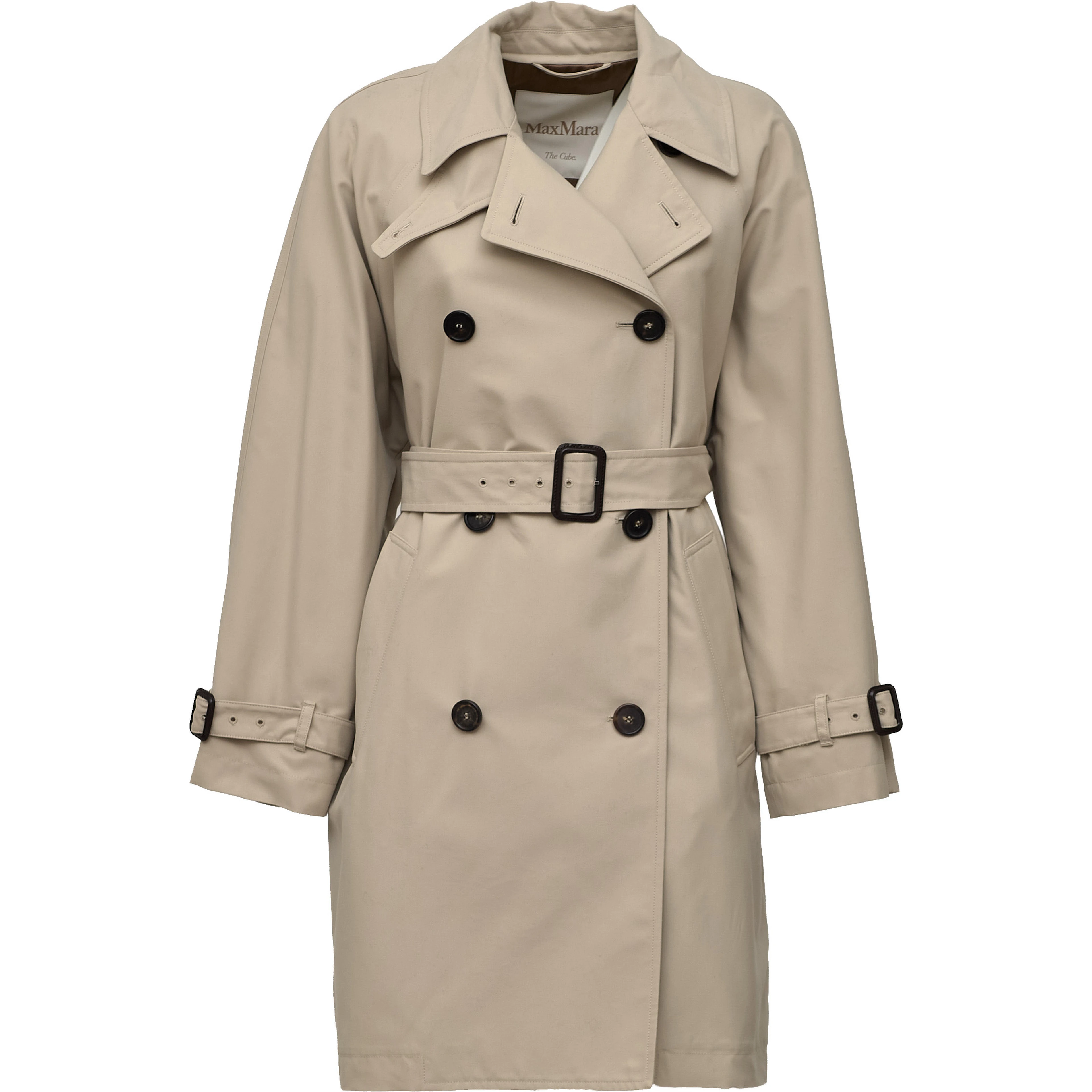 Trench Radioso In Gabardina Antigoccia