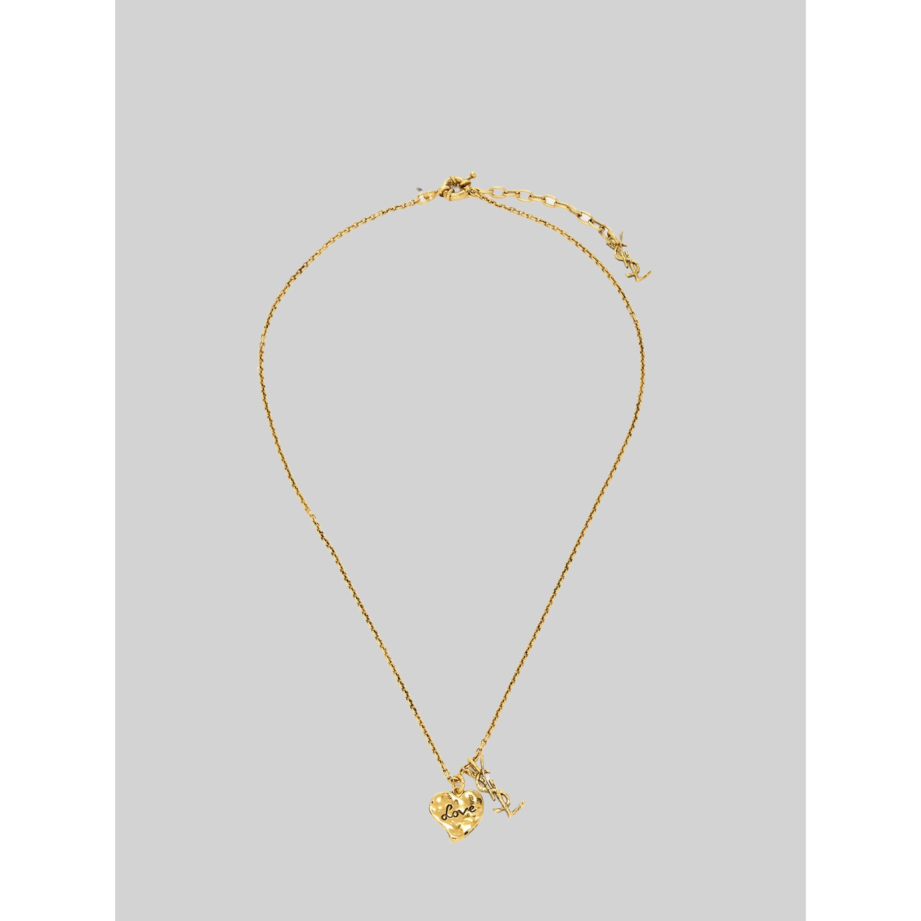 Cassandre heart necklace in brass