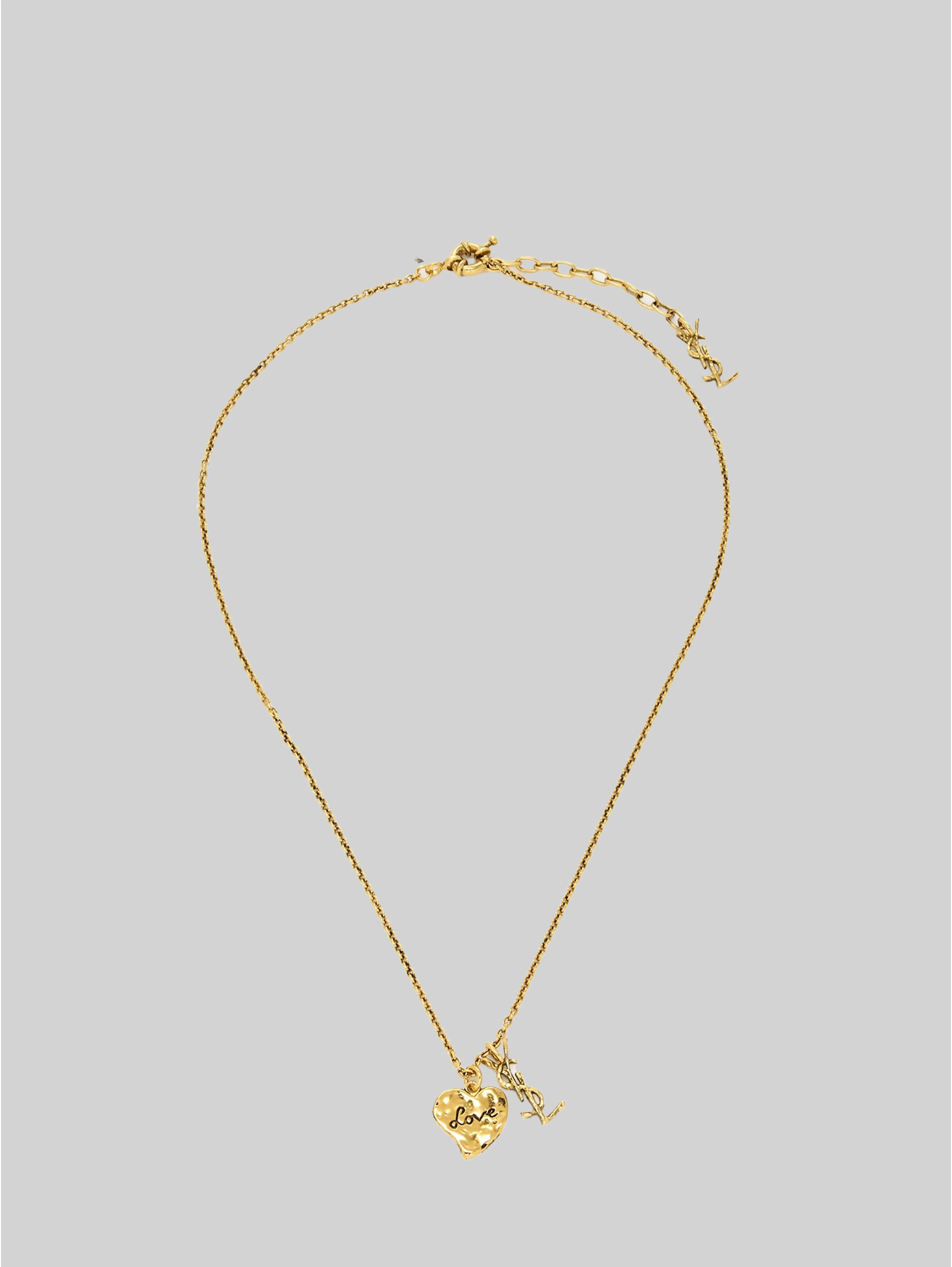 Cassandre heart necklace in brass