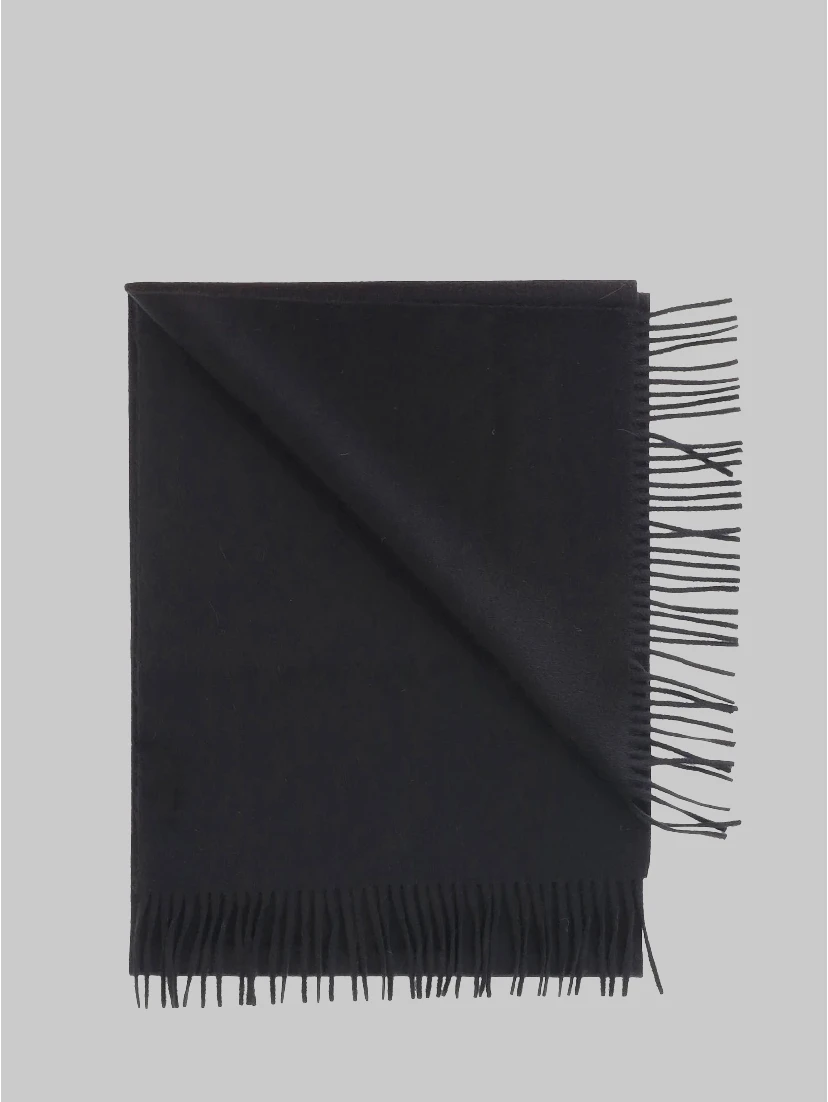 Black cashmere scarf