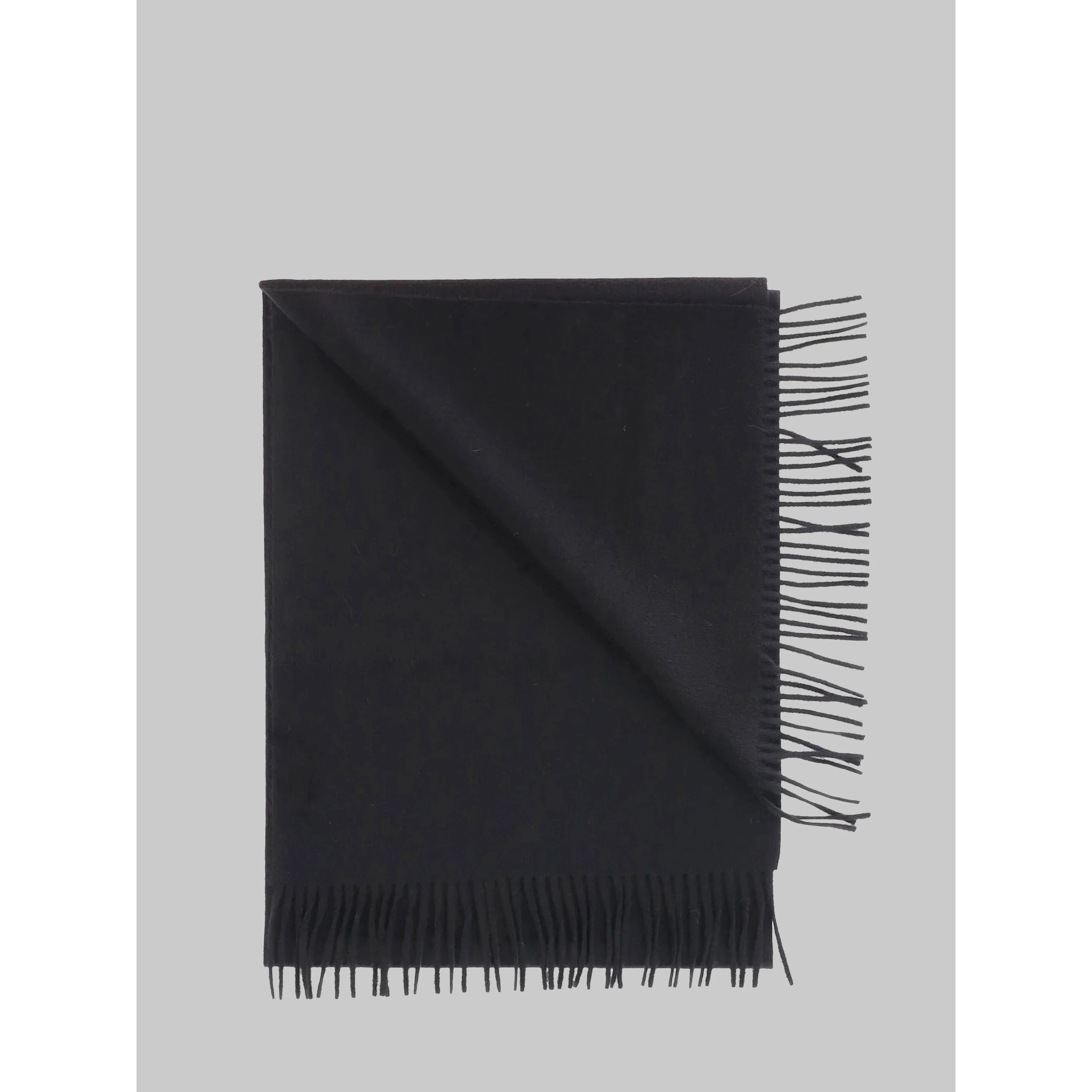 Black cashmere scarf