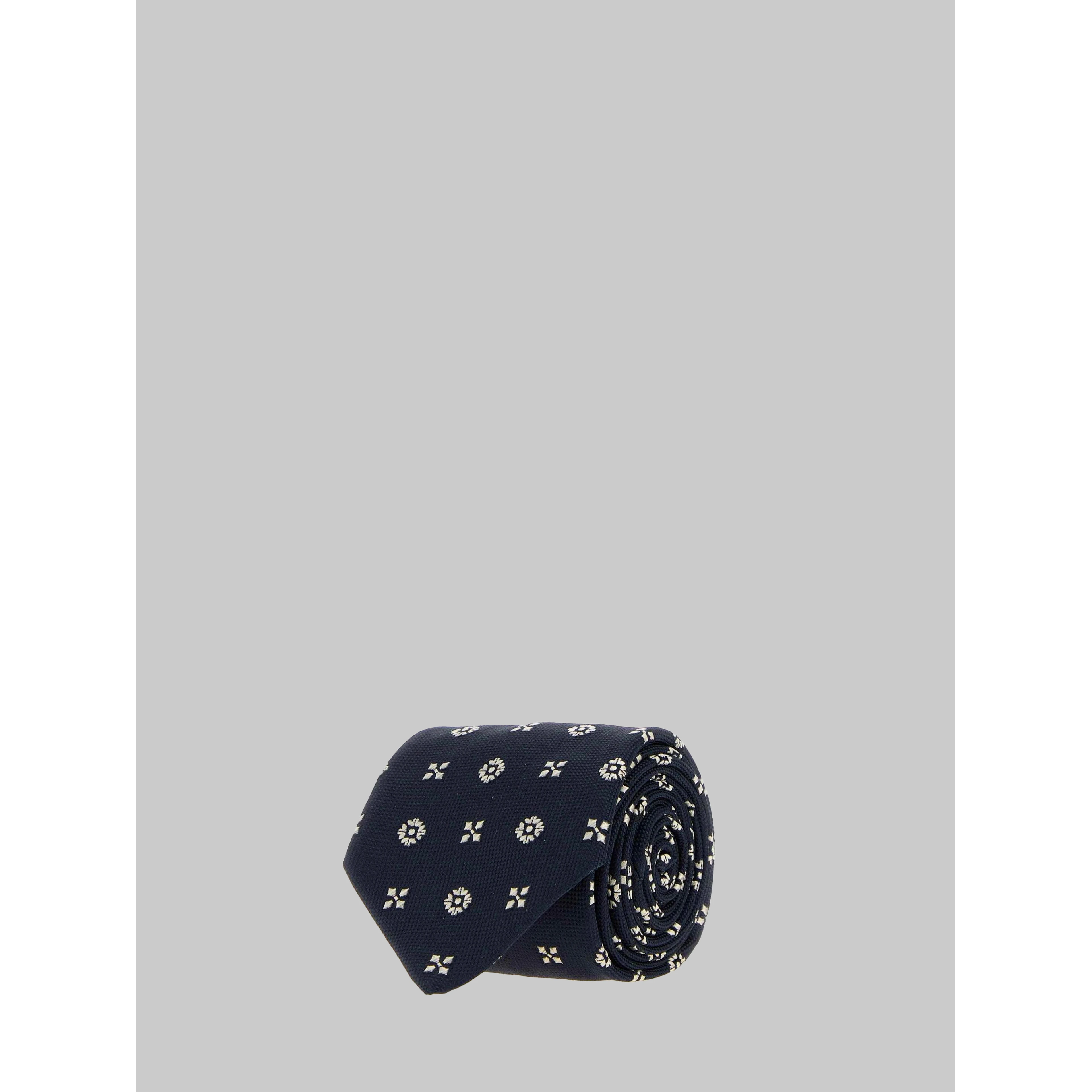 Tie with small embroideries